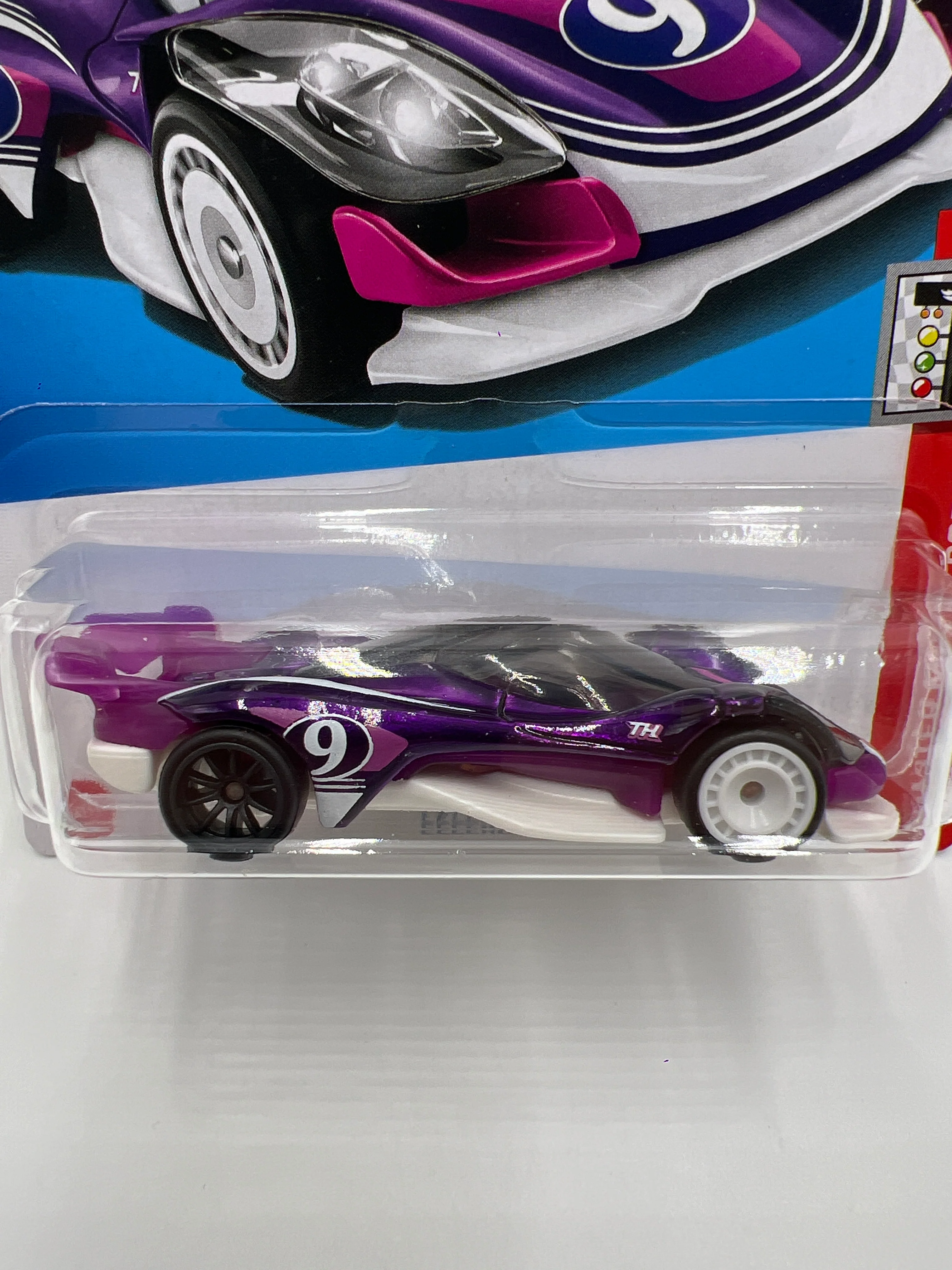 2024 Hot Wheels Super Treasure Hunt #231 Celero GT Purple W/Protector - Image 2