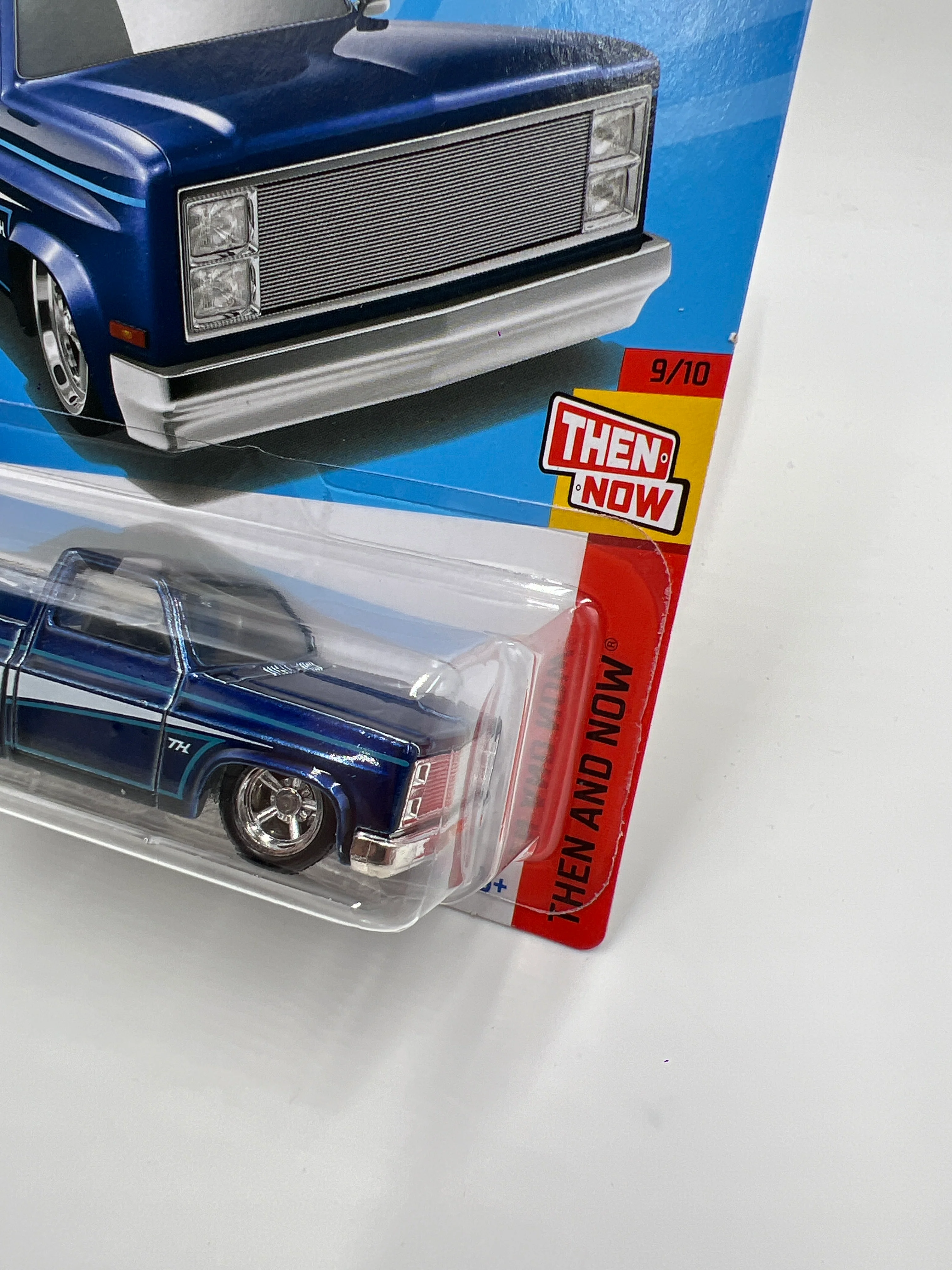 2024 Hot Wheels Super Treasure Hunt #249 83 Chevy Silverado Blue W/Protector - Image 3