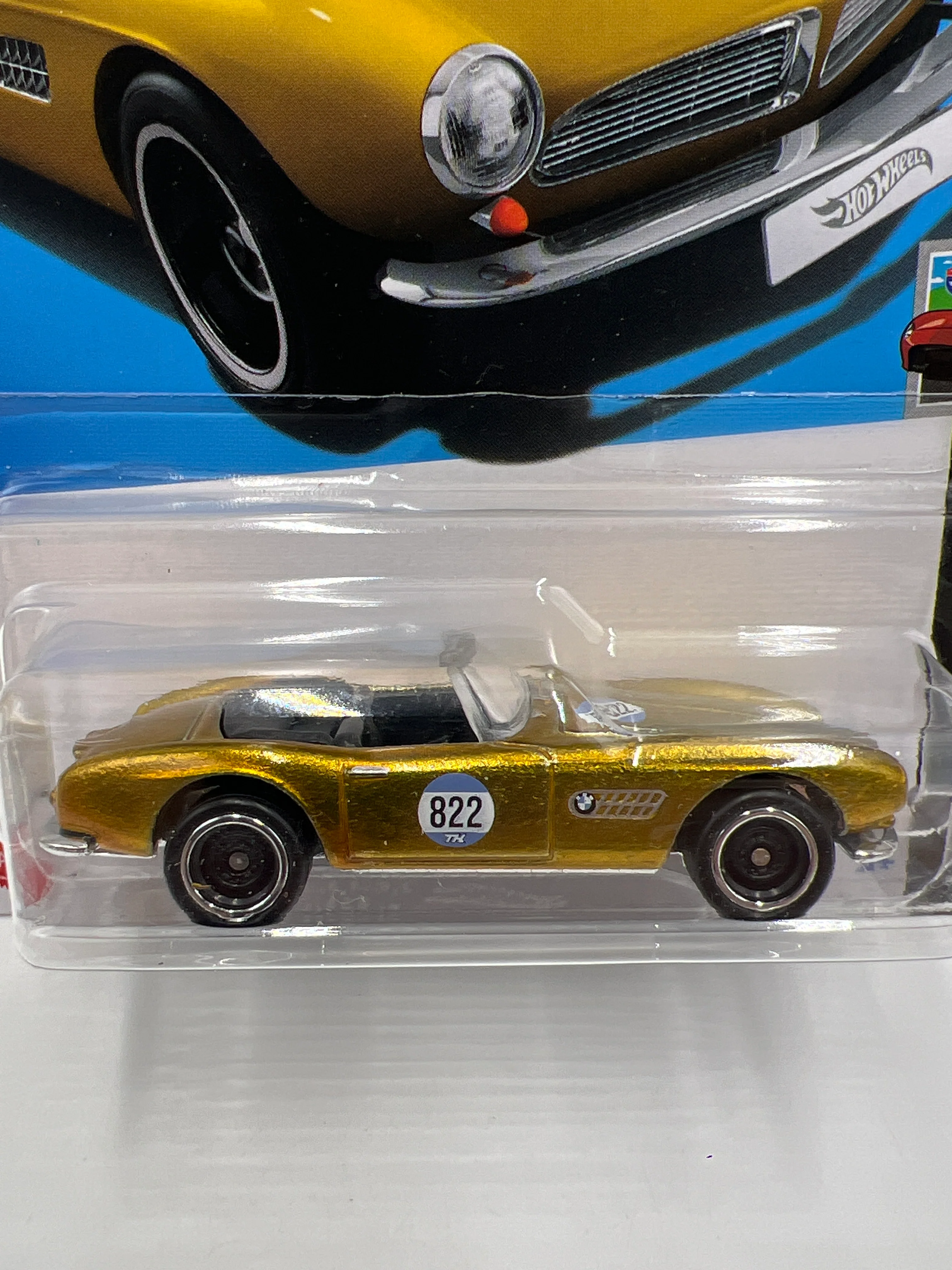 2024 Hot Wheels Factory Sealed Super Treasure Hunt #67 BMW 507 Gold W/Protector - Image 2