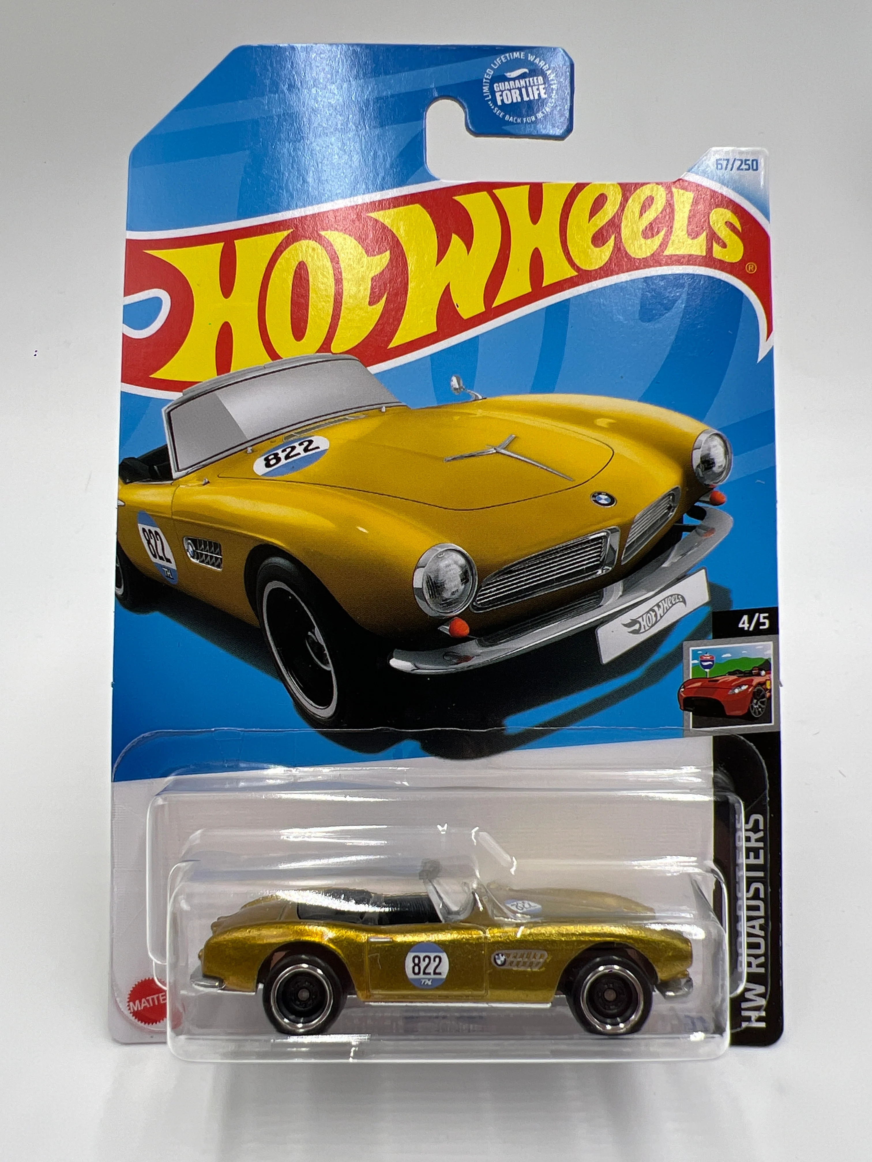 2024 Hot Wheels Super Treasure Hunt #67 BMW 507 Gold W/Protector