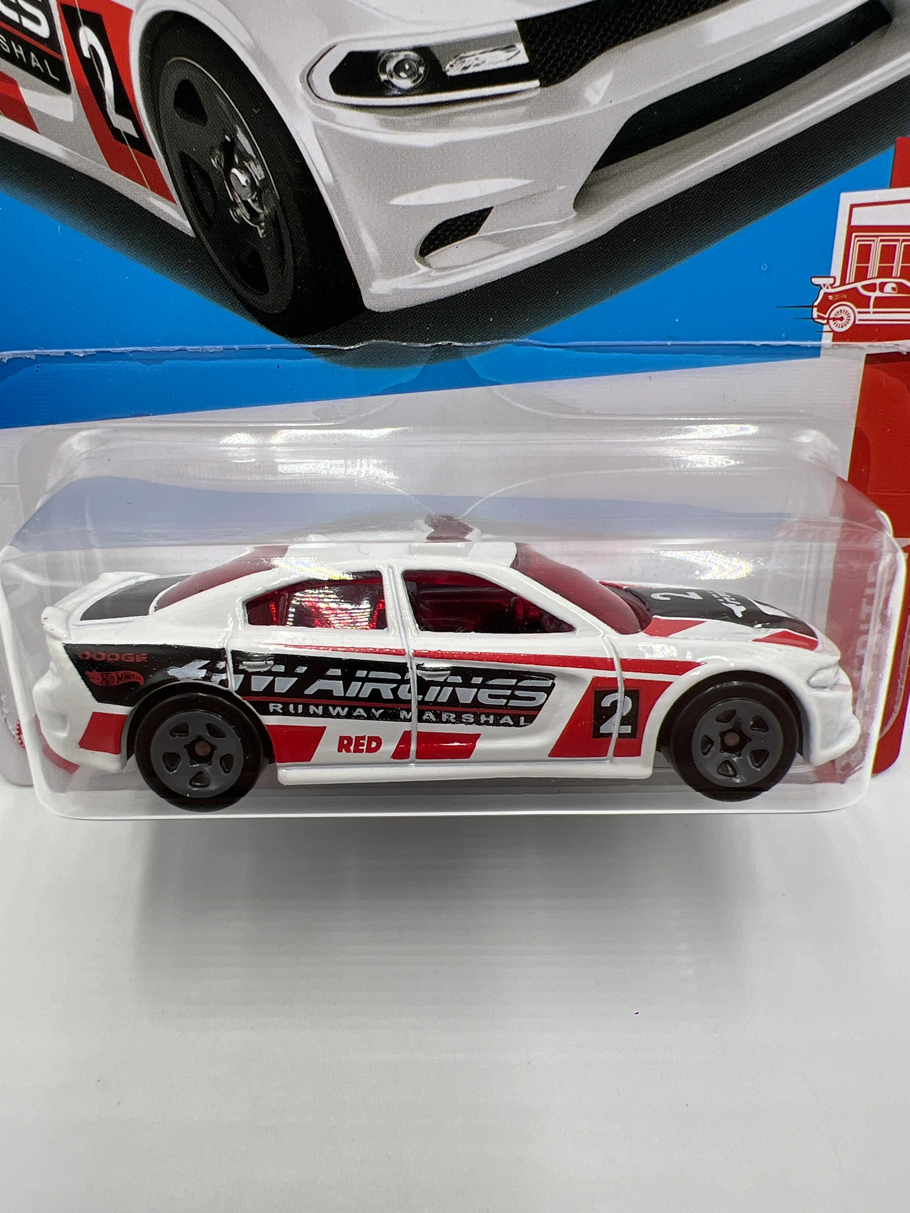 2024 Hot Wheels Target Exclusive Red Edition #7 15 Dodge Charger SRT White 147A - Image 2