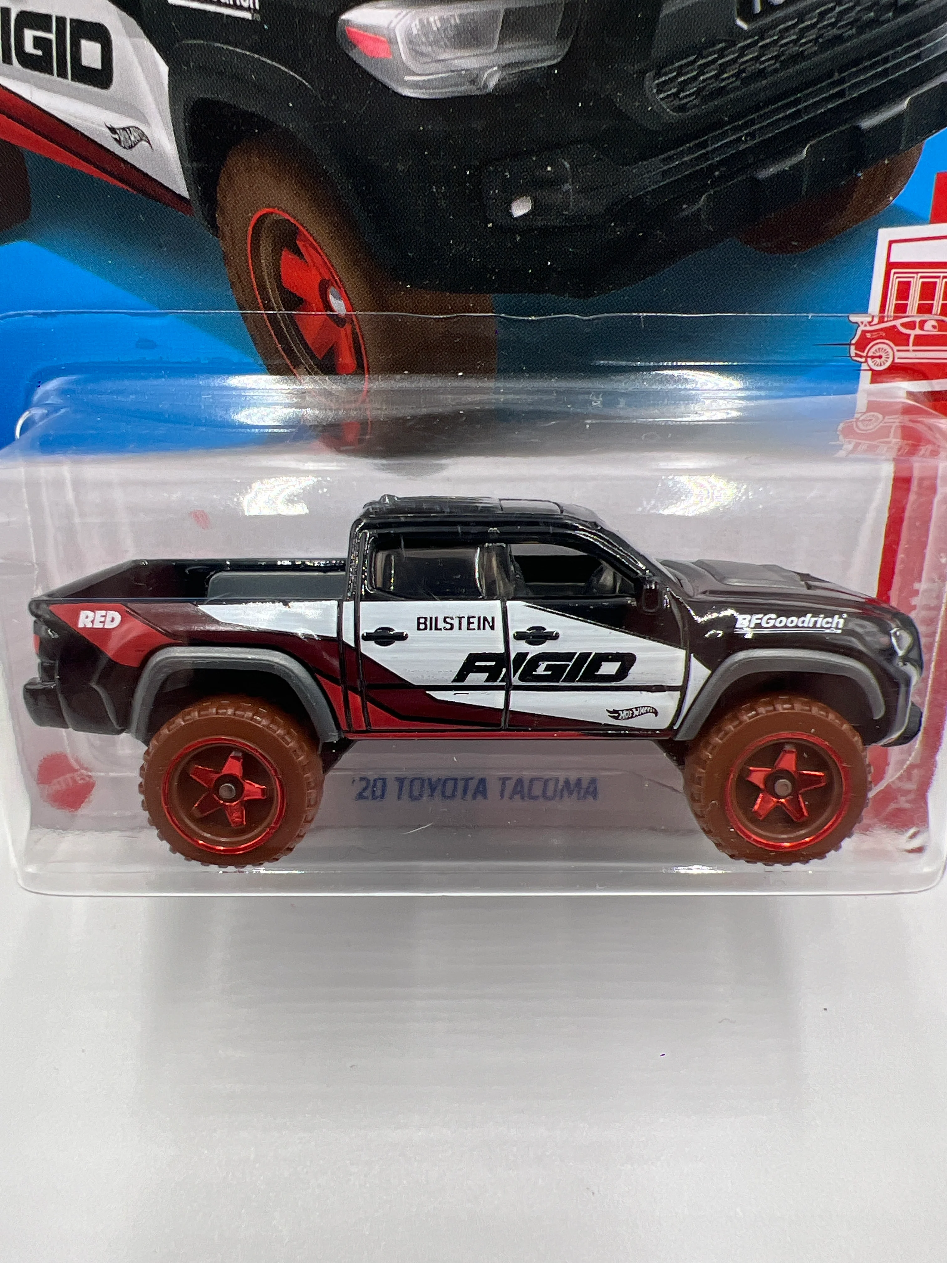 2024 Hot Wheels Target Exclusive Red Edition #198 20 Toyota Tacoma Black 149G - Image 2