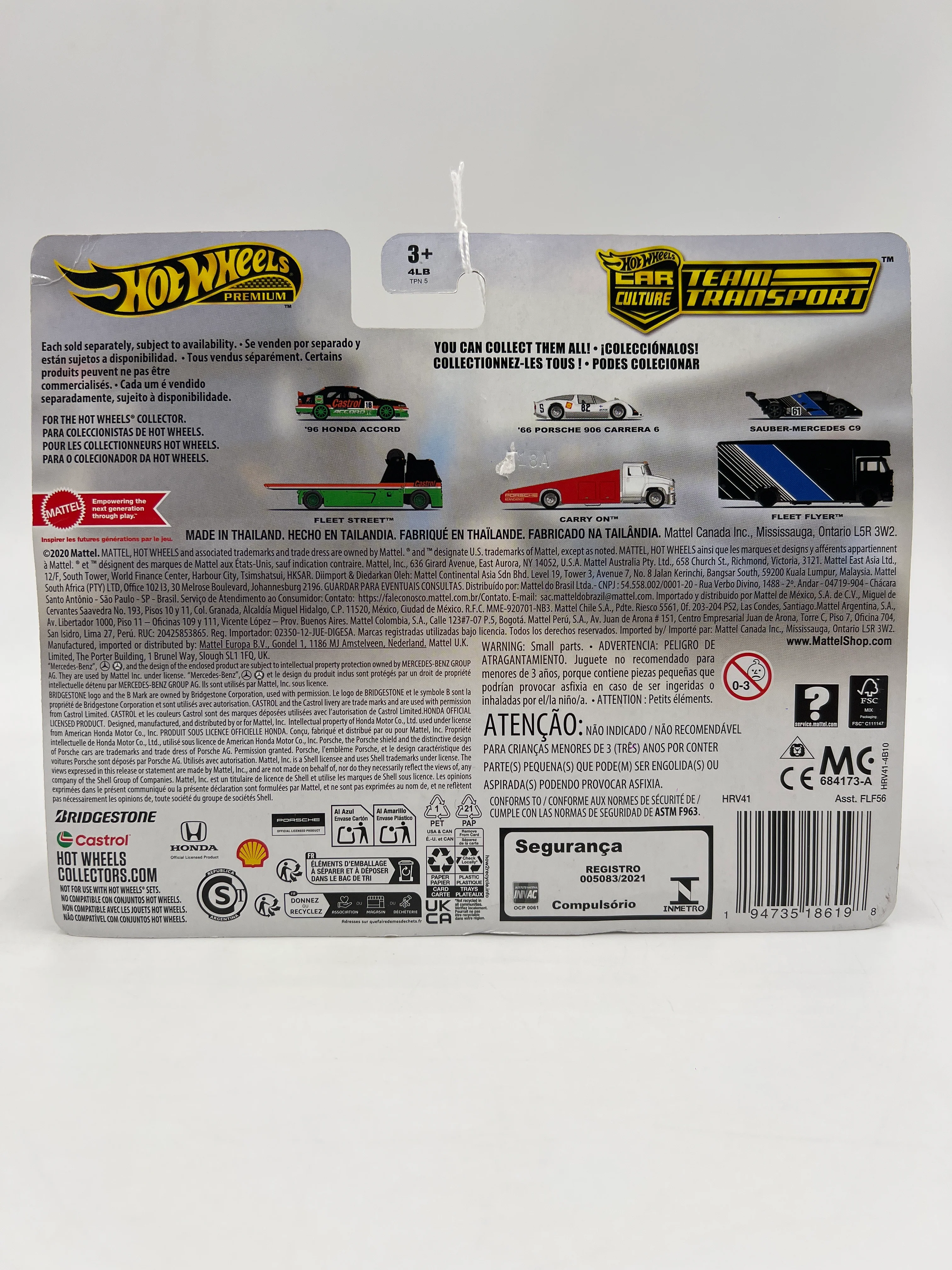 2024 Hot Wheels Team Transport #67 Sauber-Mercedes C9 & Fleet Flyer 281i - Image 7