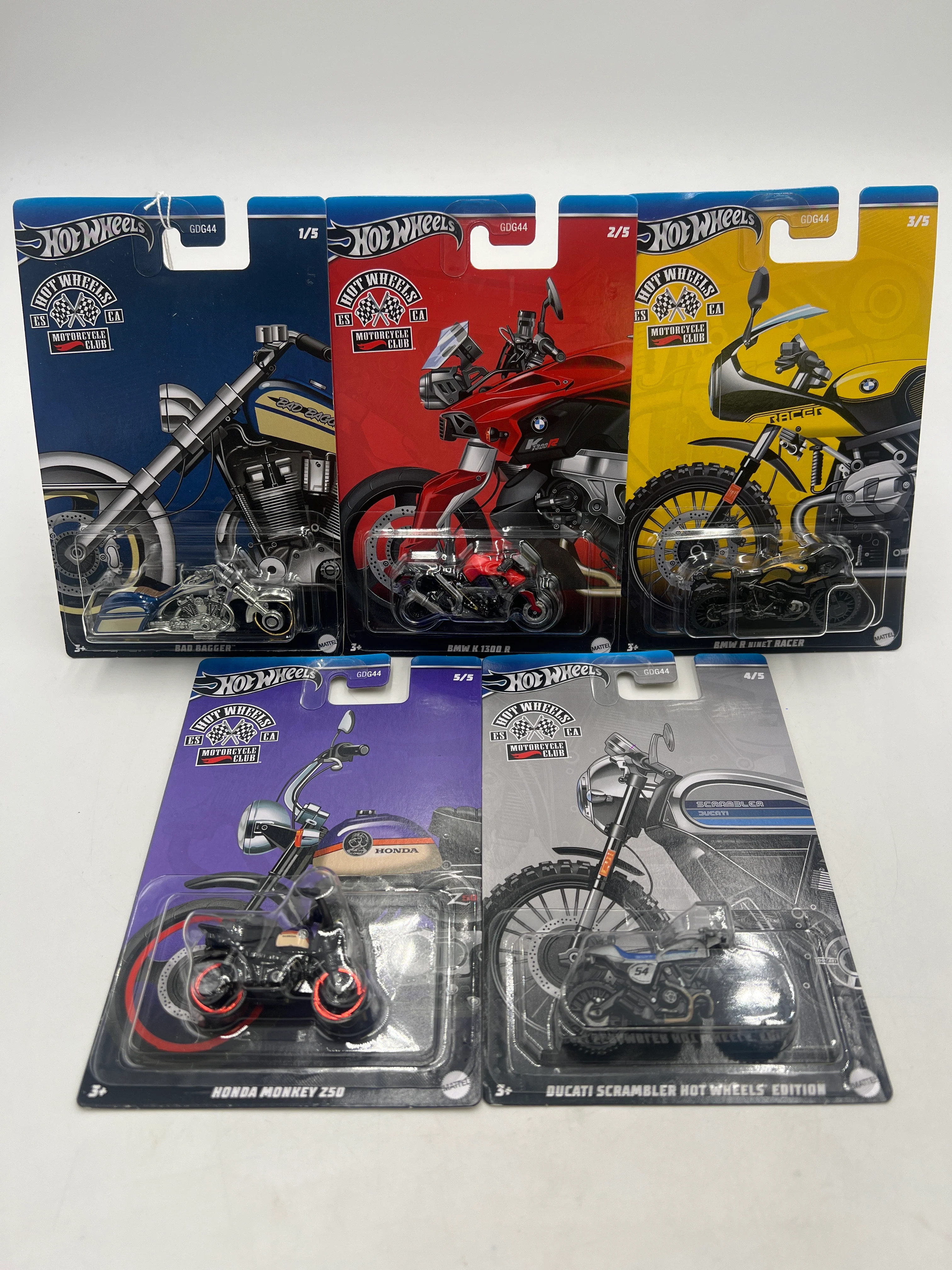 2024 Hot Wheels Themed Auto Motorcycle Club Complete Set of 5 159D - Image 2