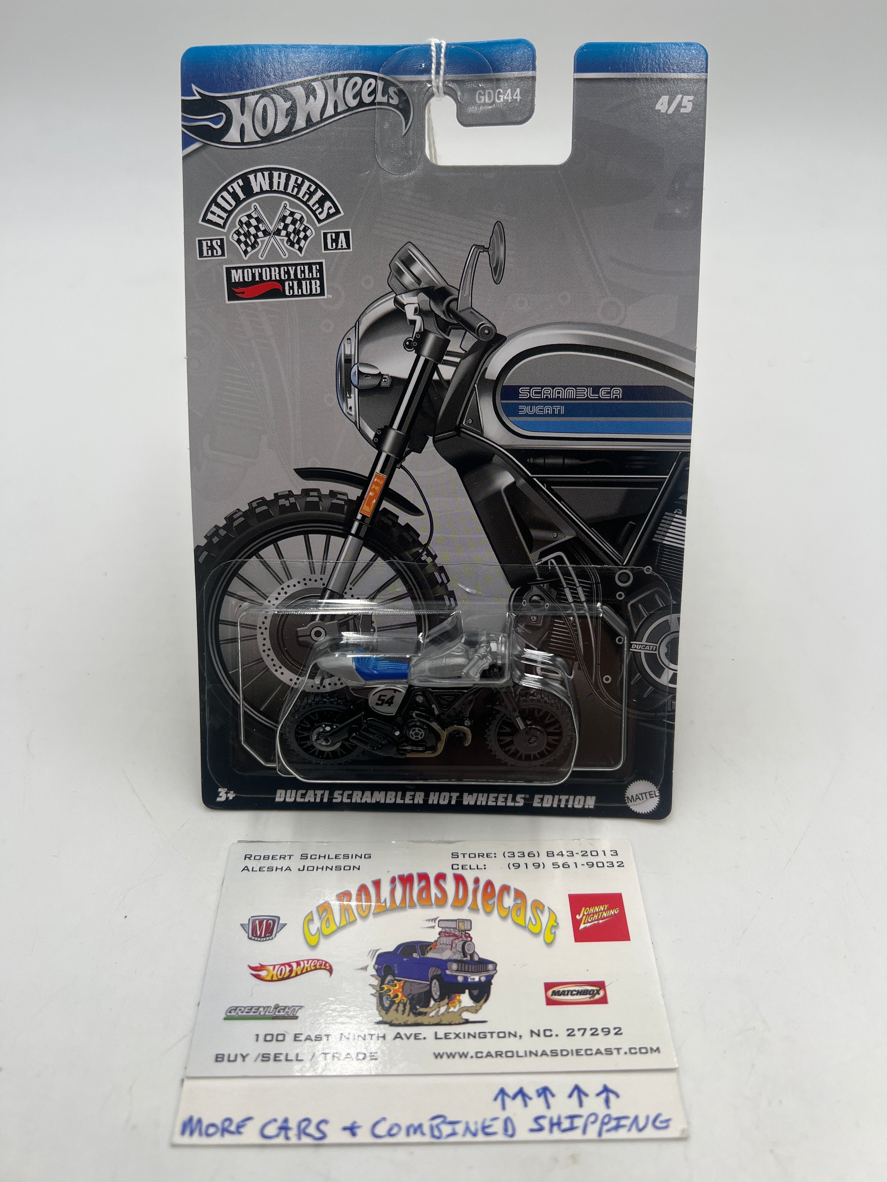 2024 Hot Wheels Themed Auto Motorcycle Club #4 Ducati Scrambler Hot Wheels Edition 160H