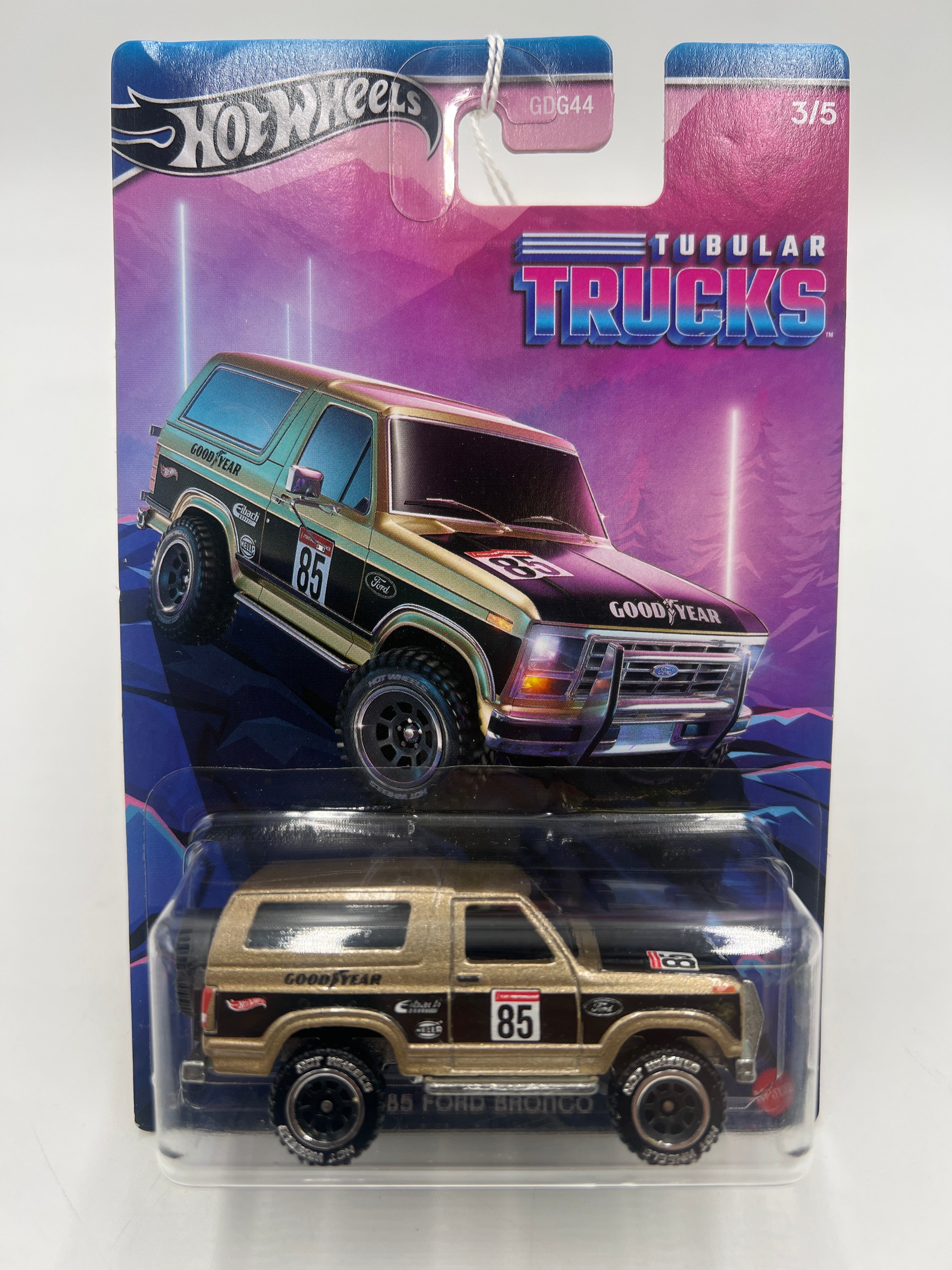 2024 Hot Wheels Tubular Trucks 3/5 1985 Ford Bronco 160F - Image 2