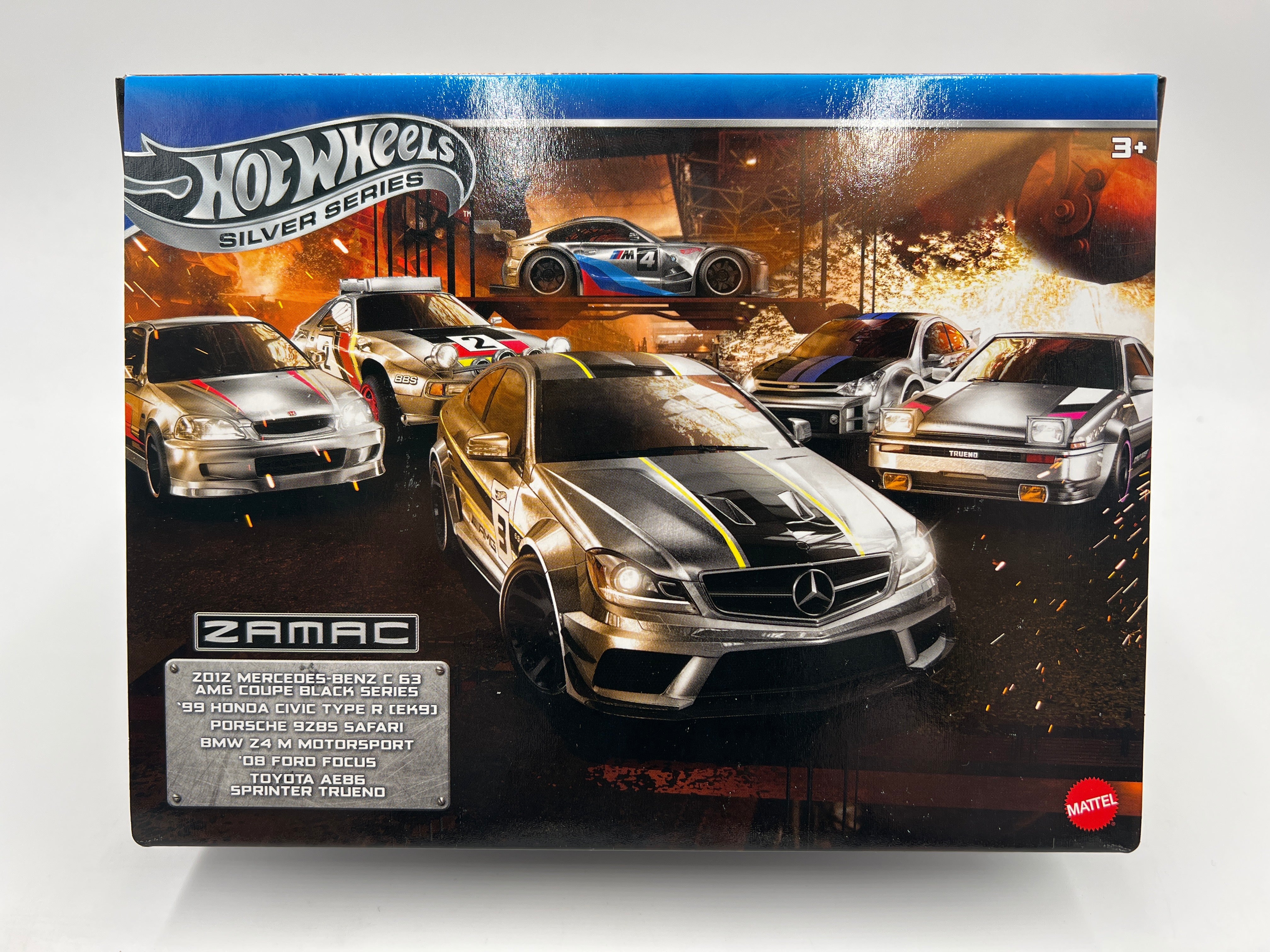 2025 Hot Wheels Silver Series Walmart Exclusive Zamac Box Set of 6 - Image 2