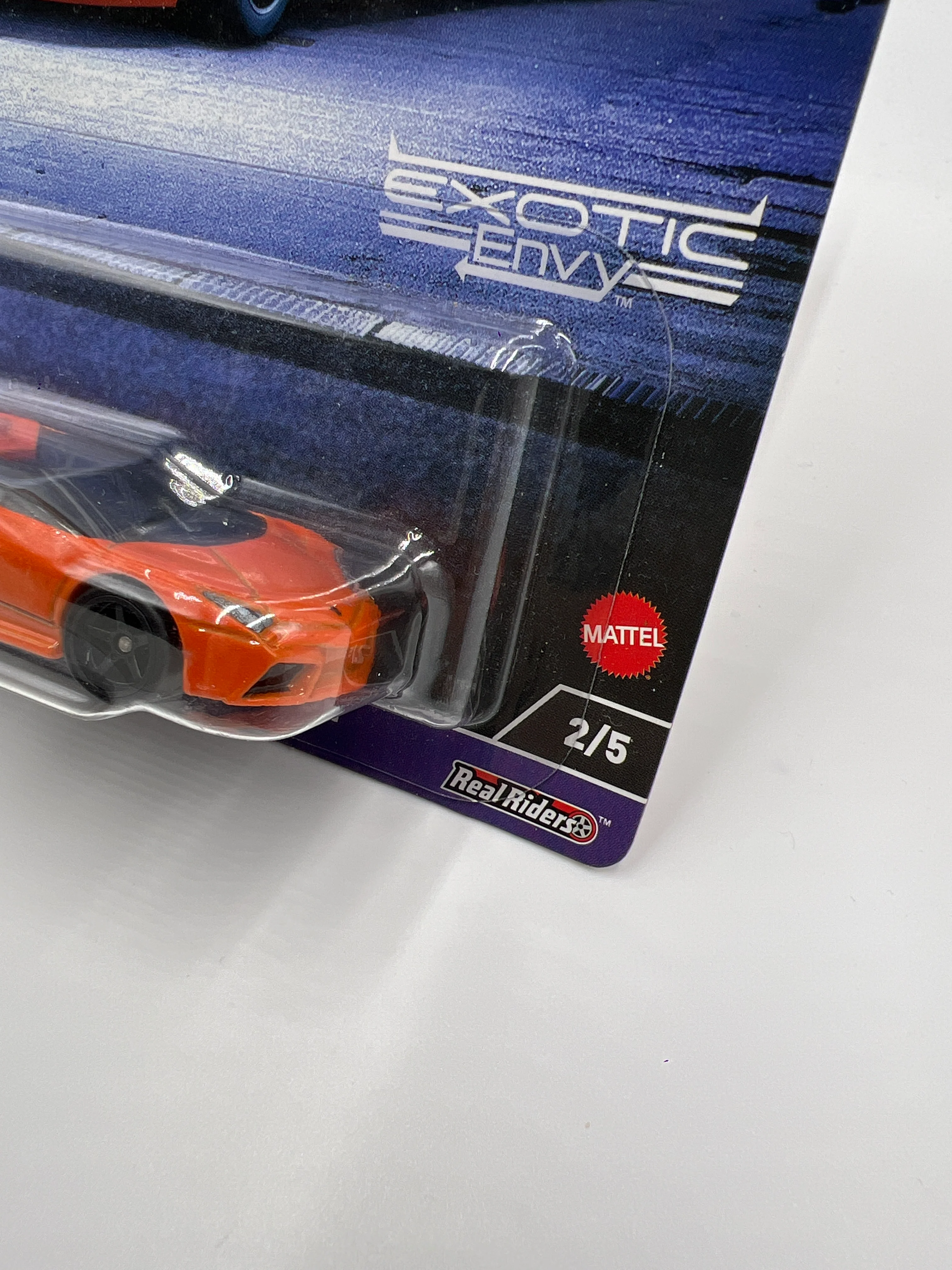 2024 Hot Wheels Premium Car Culture Exotic Envy #2 Lamborghini Reventon Roadster Orange 245F - Image 3