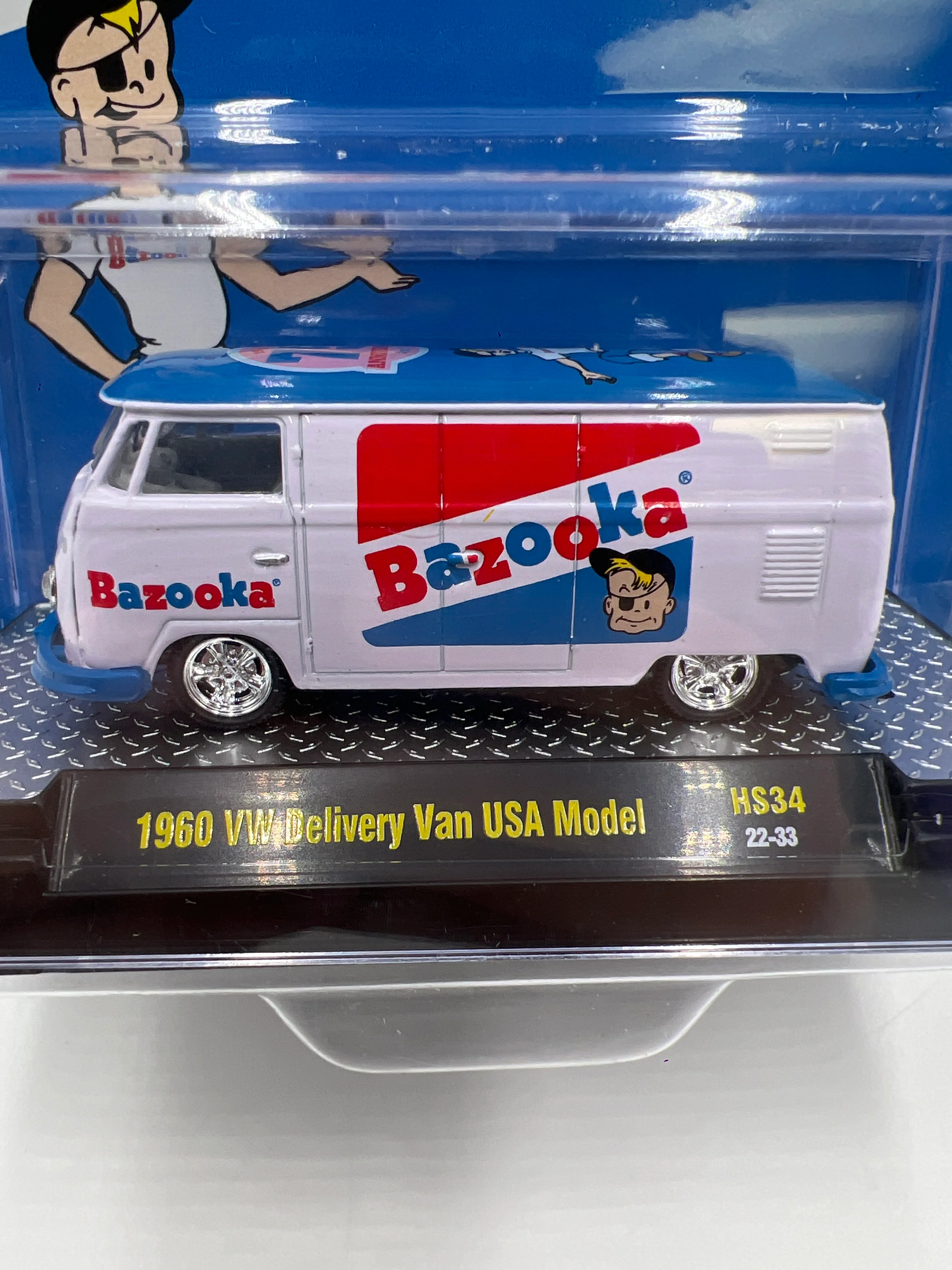 M2 Machines Bazooka Bubble Gum 1960 VW Delivery Van USA Model HS34 193H - Image 3