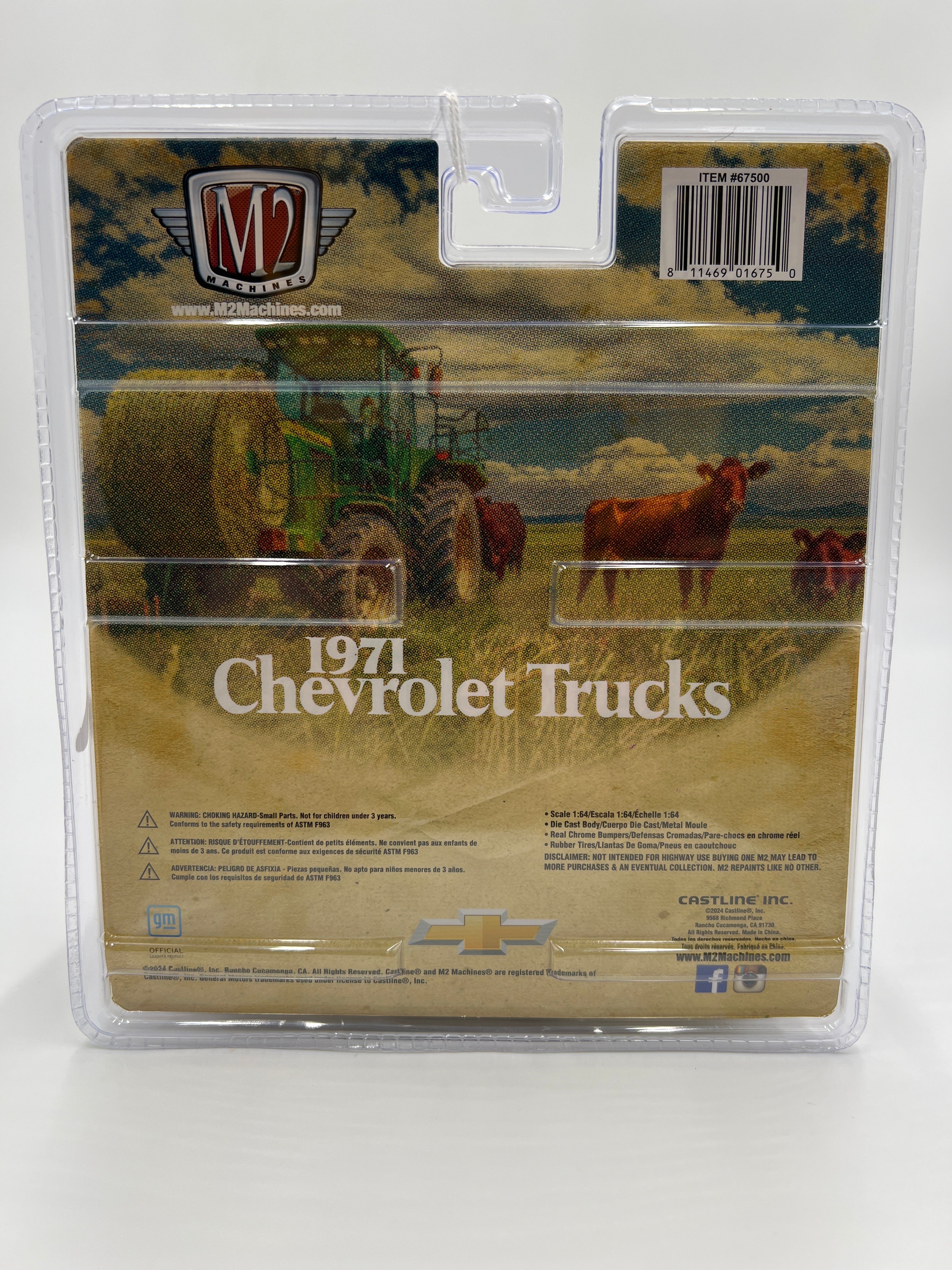 2024 M2 Machines Diorama 1971 Chevrolet C60 Truck Blue R04 see description 195H - Image 5