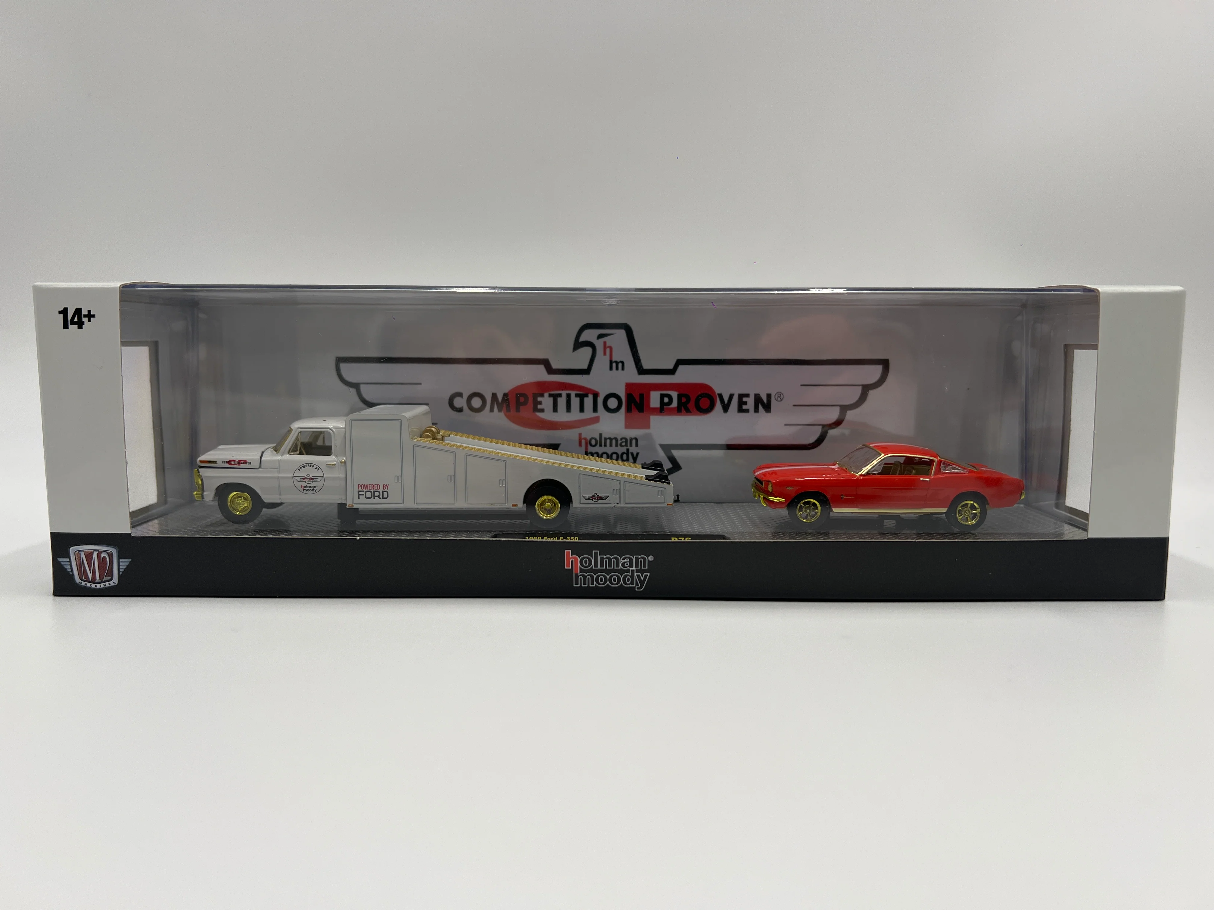 M2 Machines CHASE Holman Moody Hauler 1969 Ford F-350 & 1965 Ford Mustang Fastback 2+2 R76 - Image 2