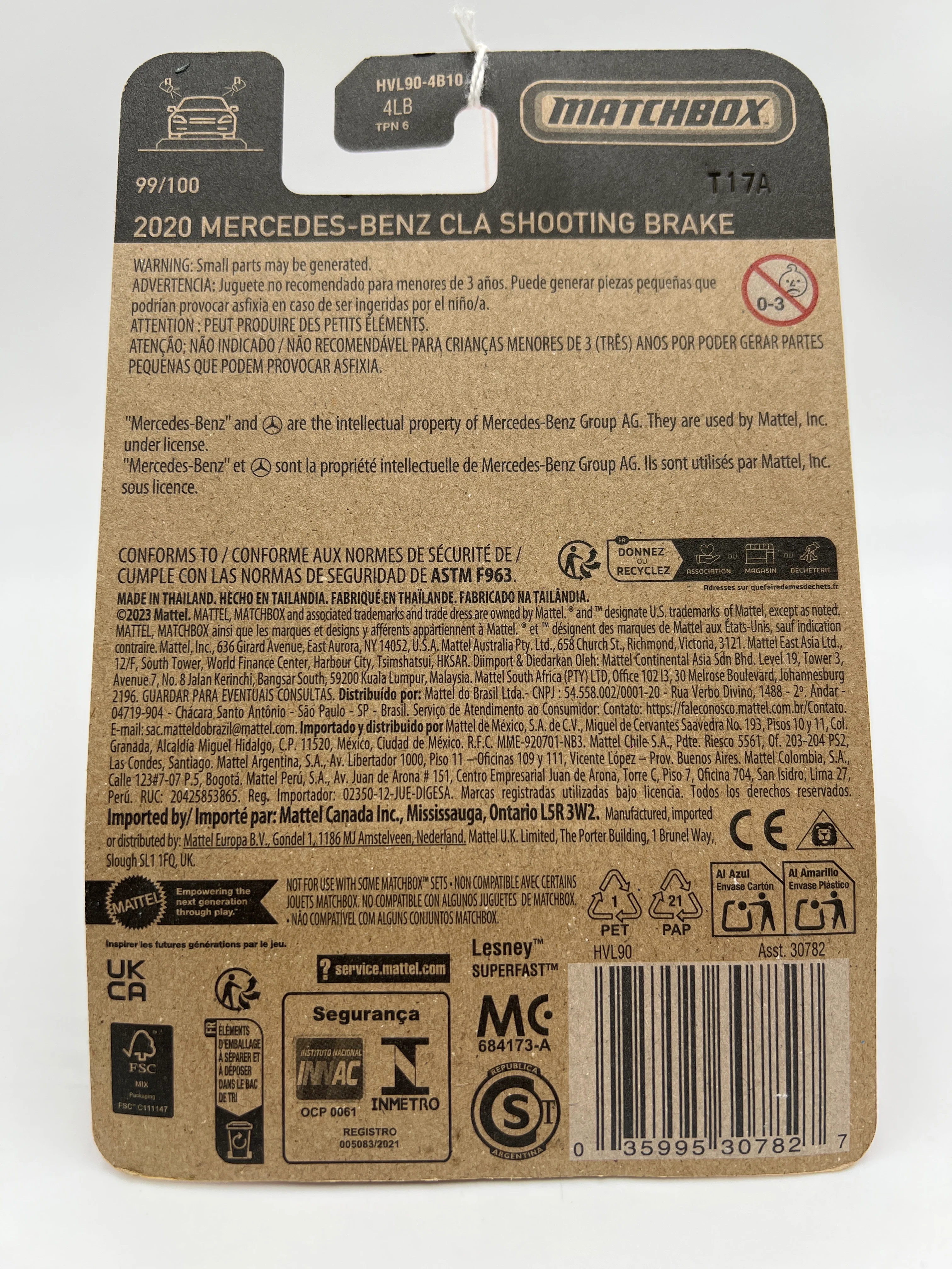2024 Matchbox #99 2020 Mercedes-Benz CLA Shooting Brake Red 215F - Image 6