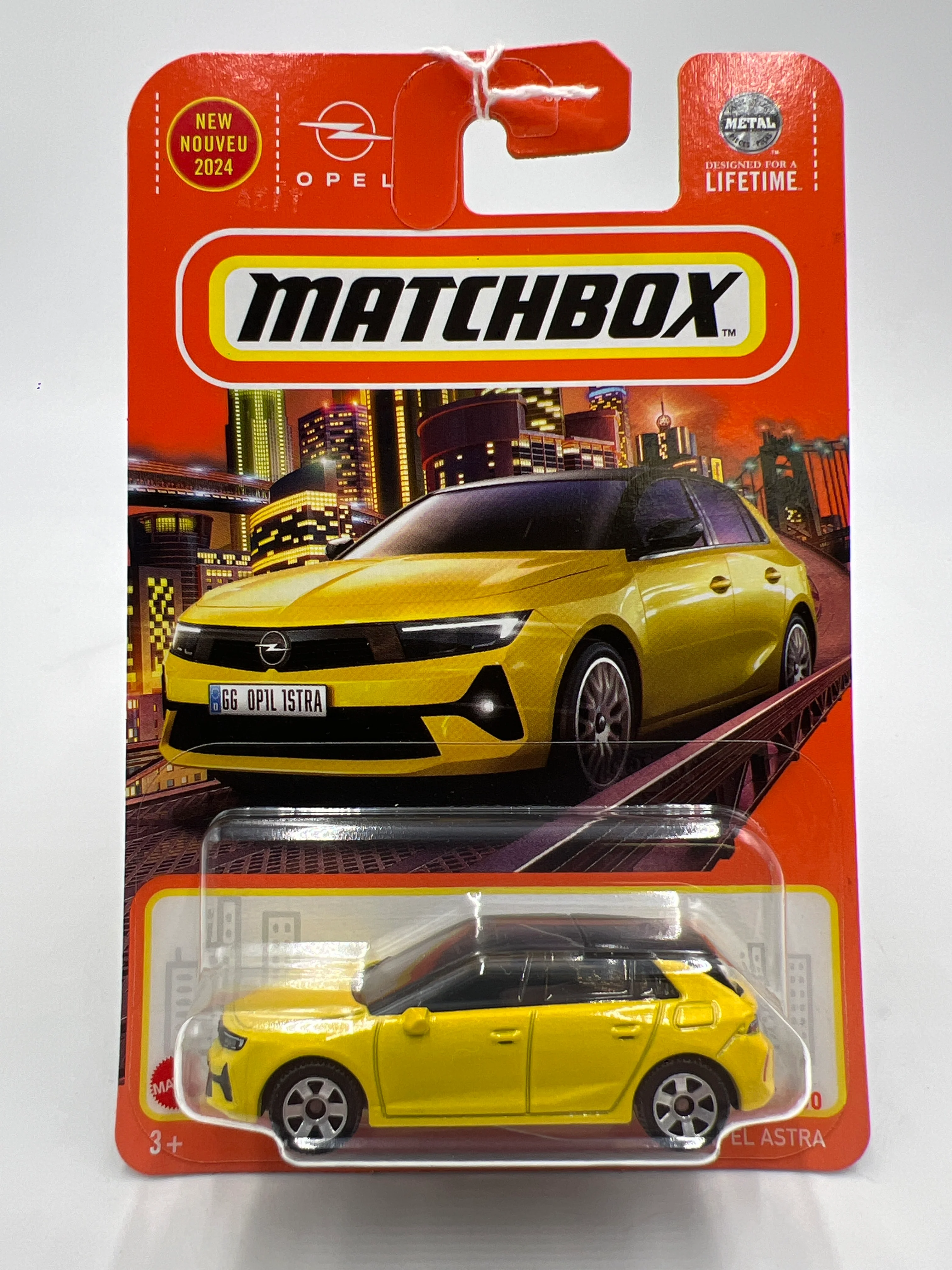 2024 Matchbox #87 2022 Opel Astra Yellow 212G - Image 2
