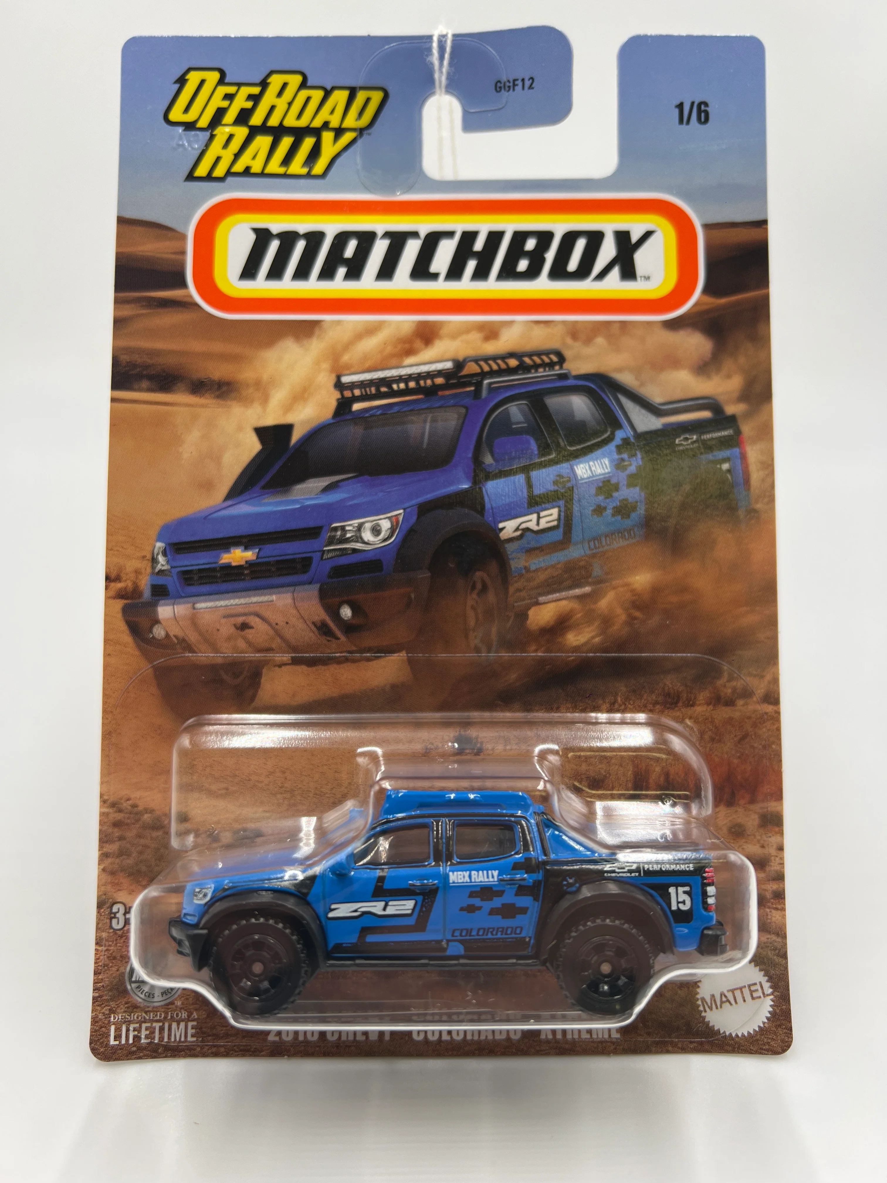 2024 Matchbox Off Road Rally #1 2016 Chevy Colorado Xtreme Blue Z7 - Image 2