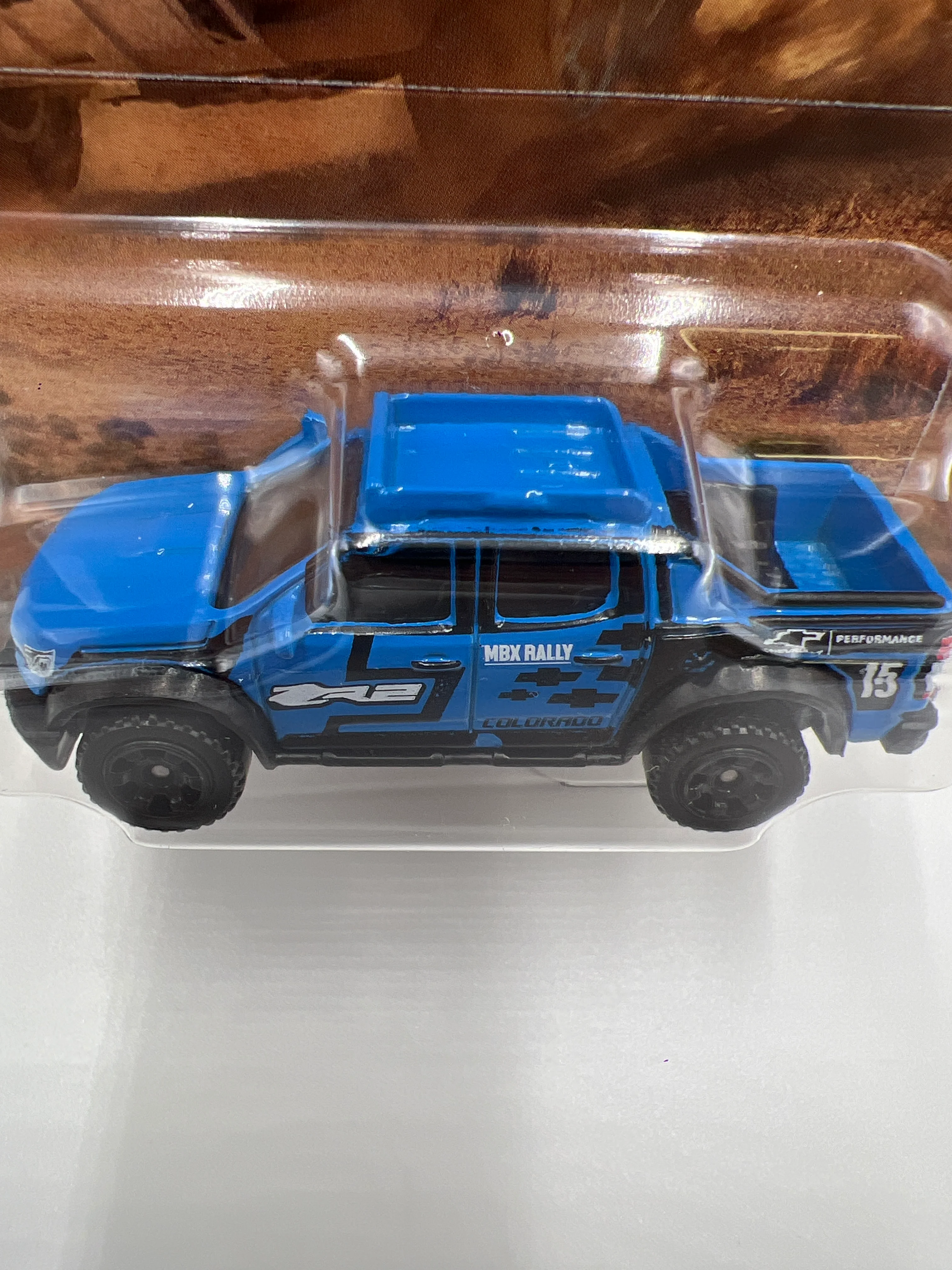 2024 Matchbox Off Road Rally #1 2016 Chevy Colorado Xtreme Blue Z7 - Image 3