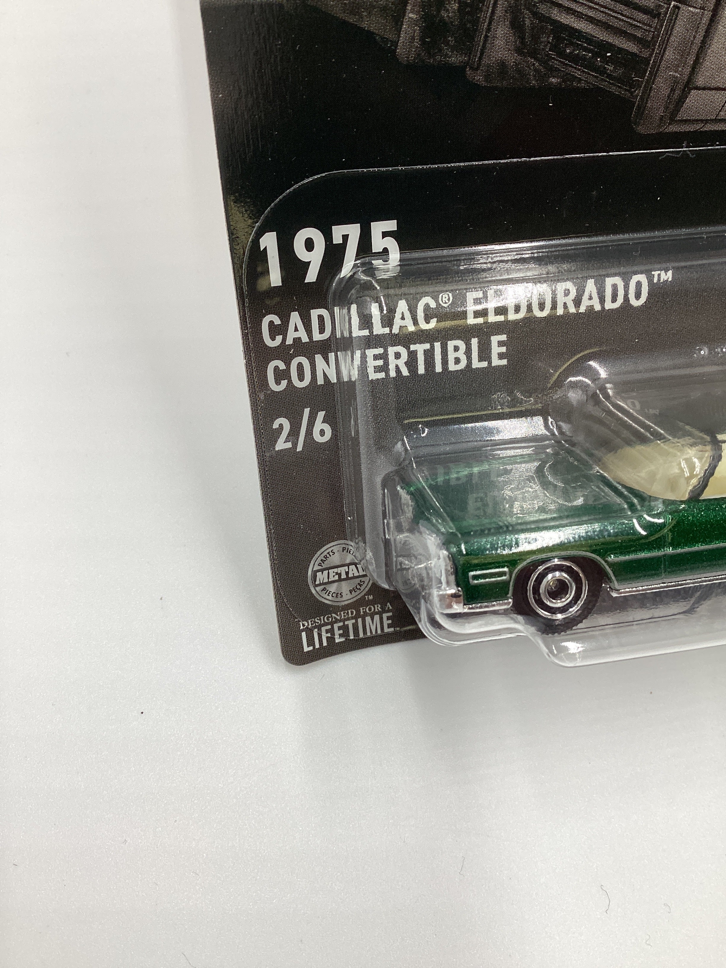 2024 Matchbox American Convertibles #2 1975 Cadillac Eldorado Convertible Green CC6 - Image 5