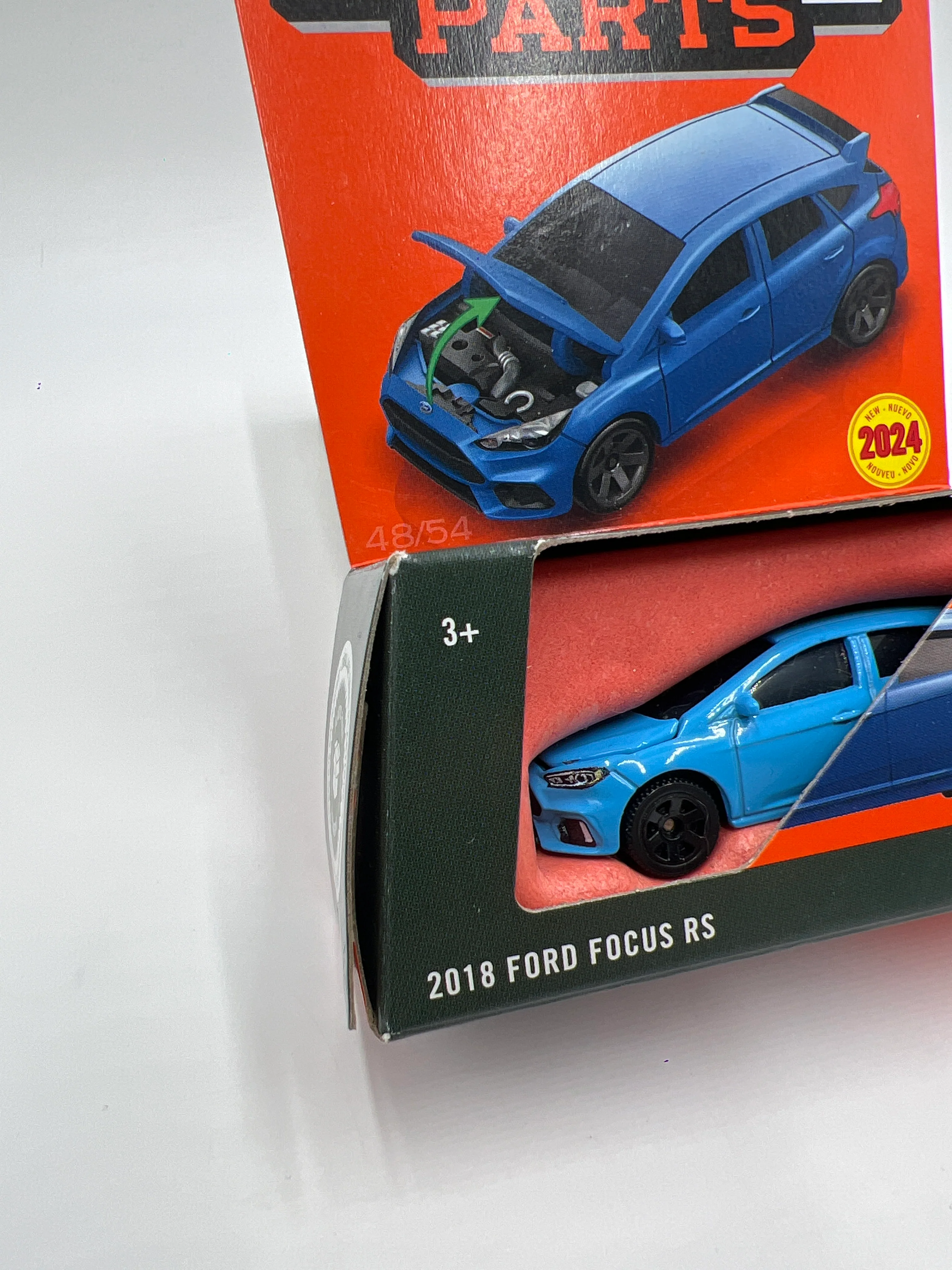 2024 Matchbox Moving Parts #48 2018 Ford Focus RS Blue 164D - Image 4