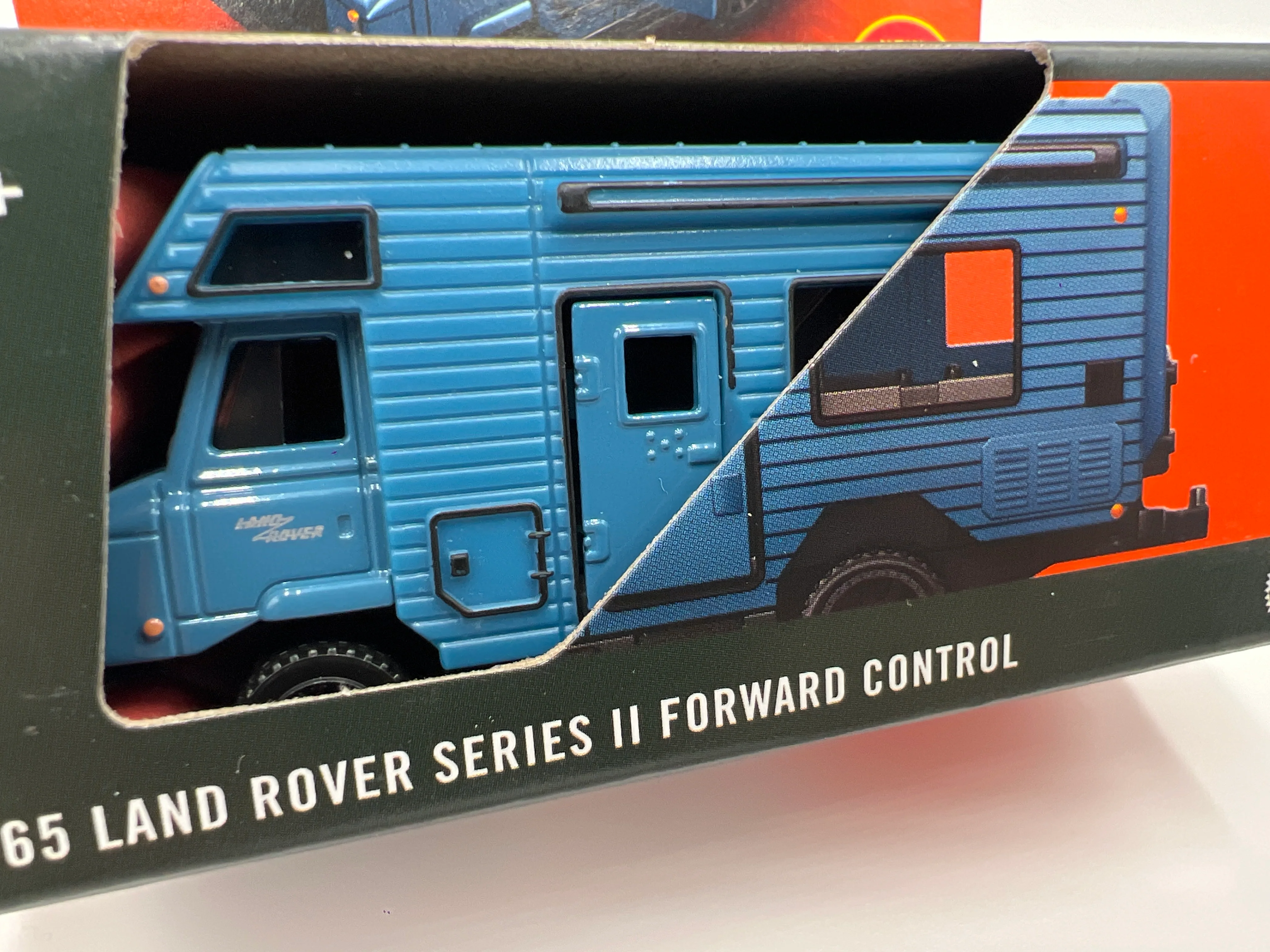 2024 Matchbox Moving Parts #20 1965 Land Rover Series II Forward Control Blue 171C - Image 3