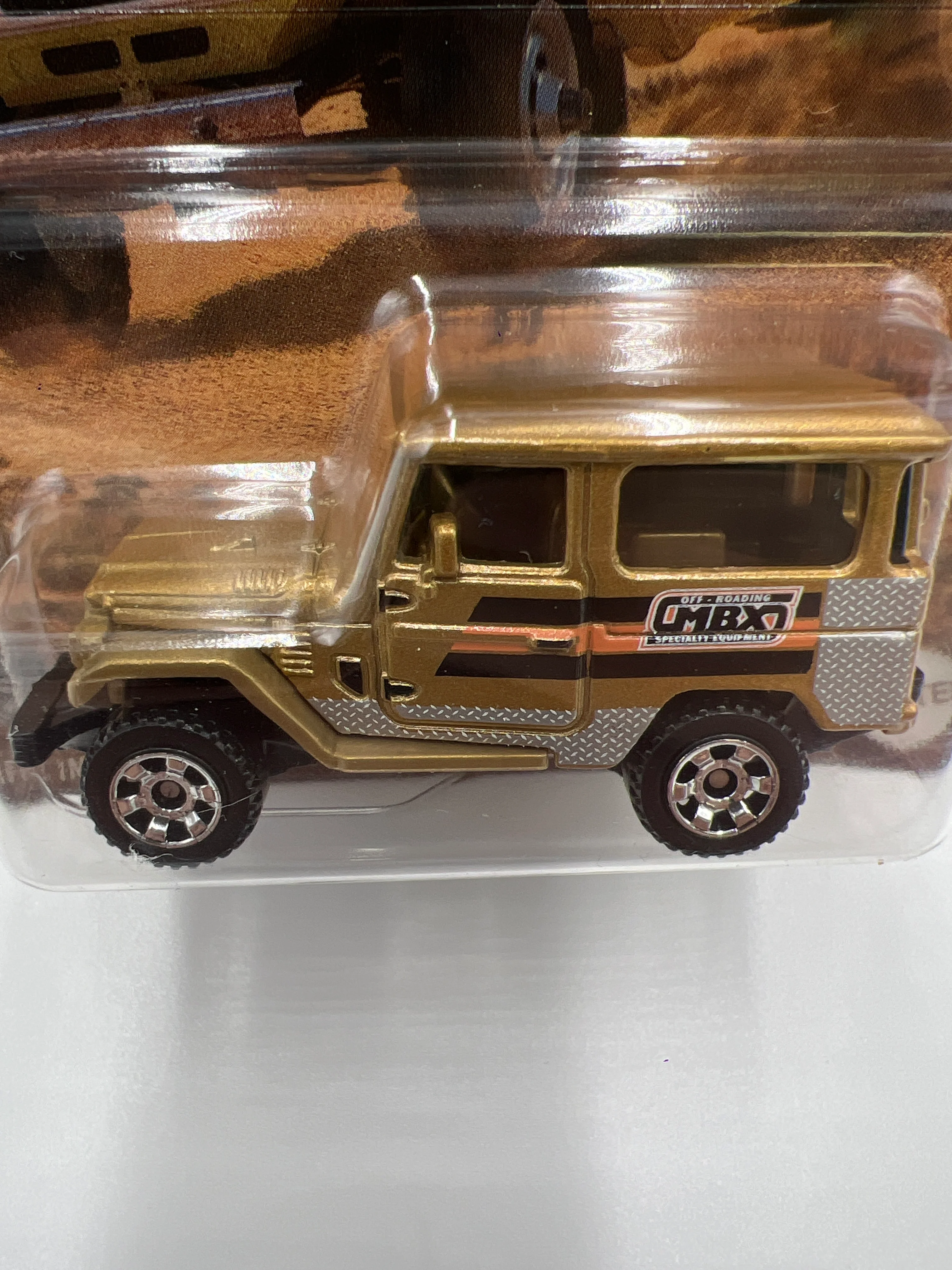 2024 Matchbox Off Road Rally #5 1968 Toyota Land Cruiser FJ40 Gold Z3 - Image 3