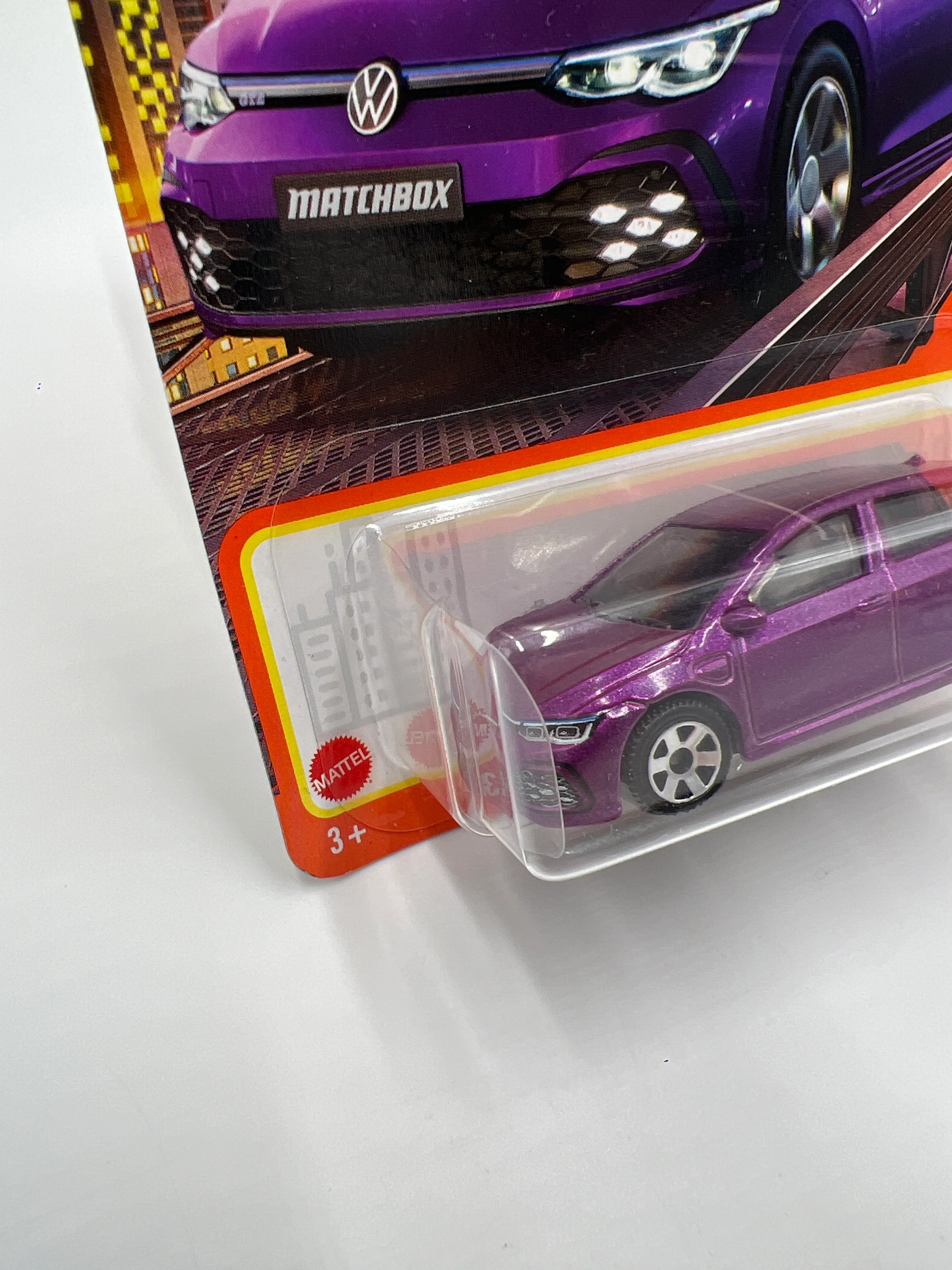 2024 Matchbox #25 2021 Volkswagen Golf GTE Purple 214F - Image 4