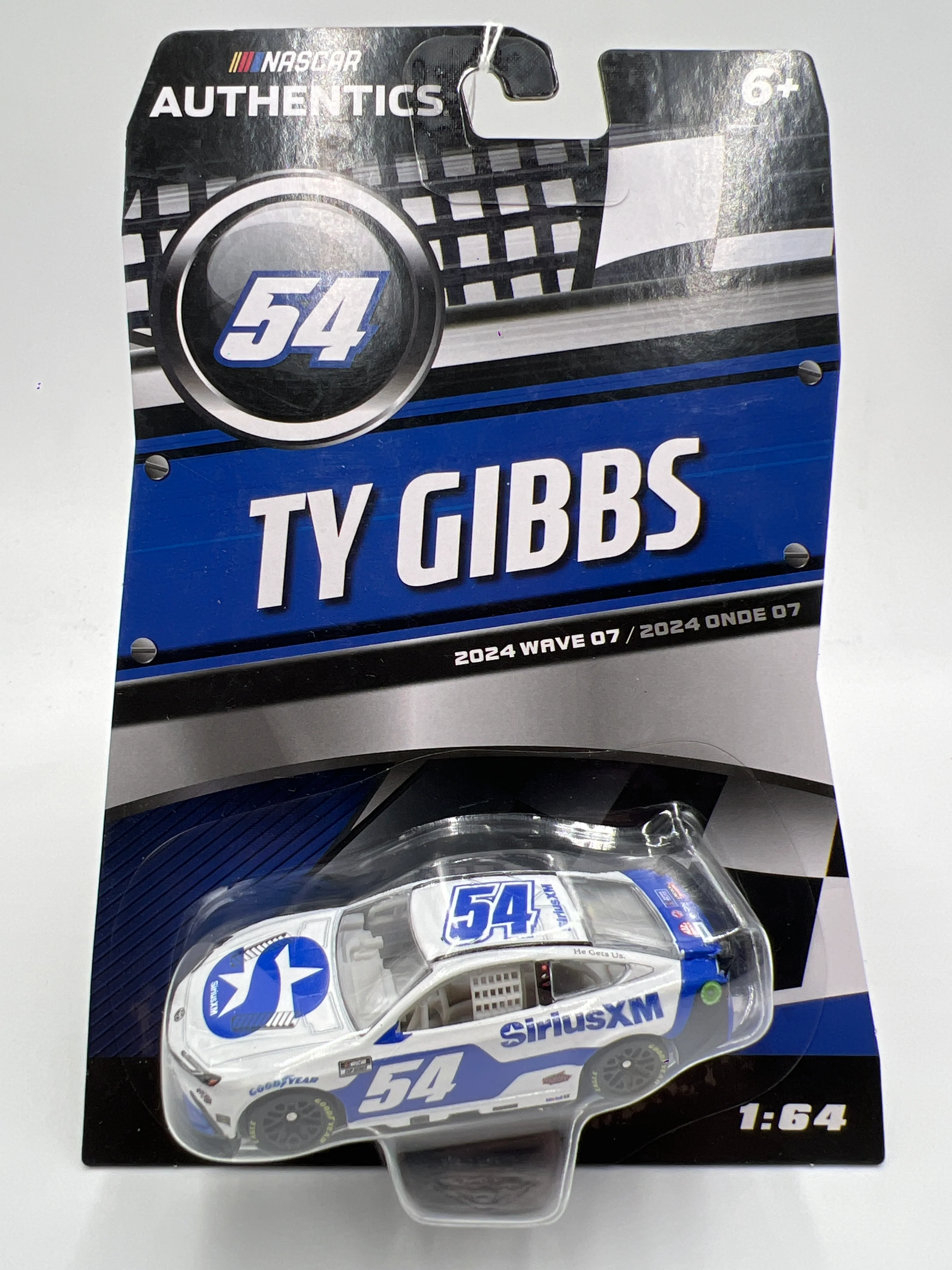 2024 Nascar Authentics Wave 7 #54 Ty Gibbs White/Blue SR - Image 2