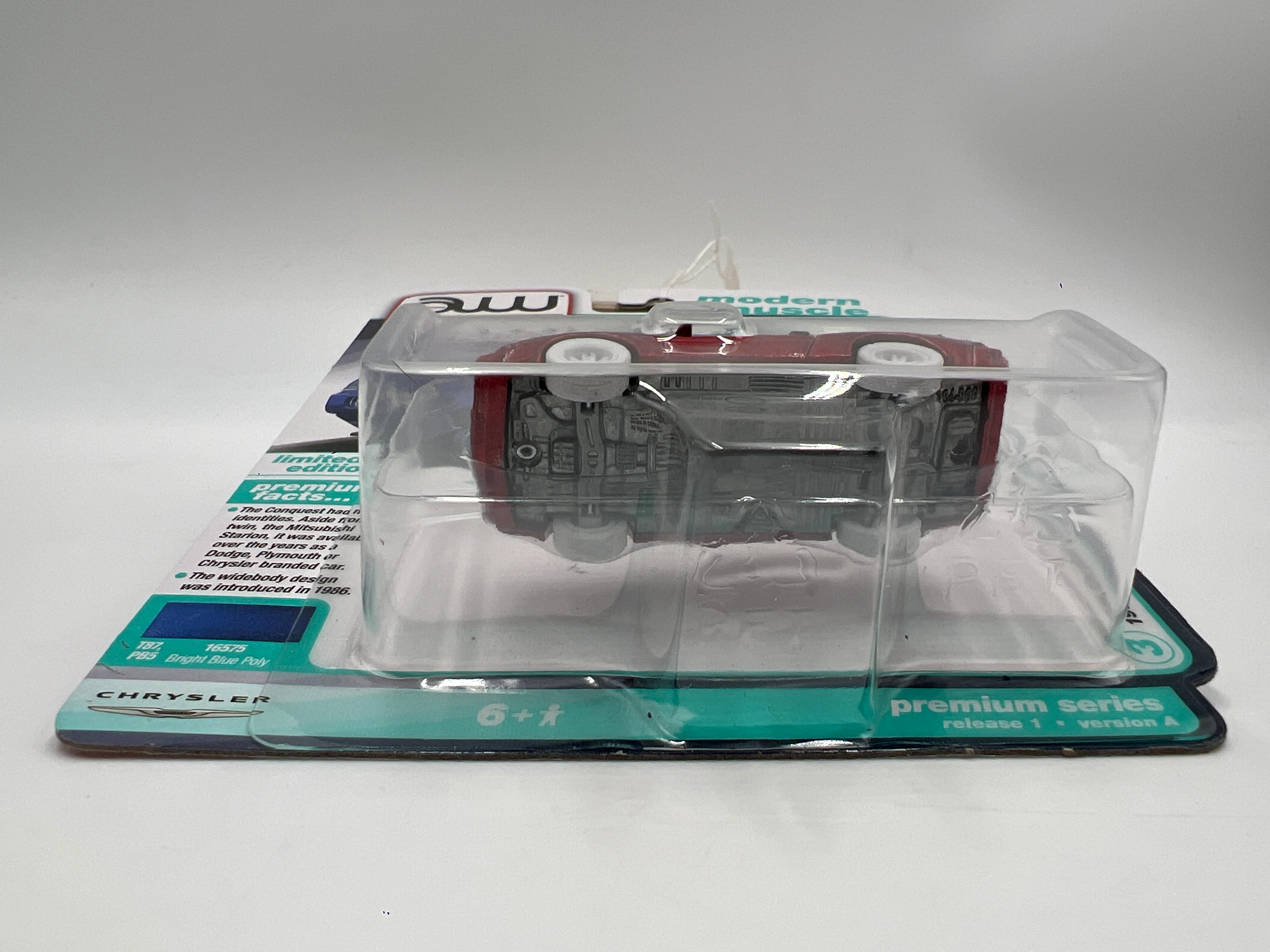 2025 Auto World Modern Muscle CHASE Release 1 Version A 1988 Chrysler Conquest TSi Ultra Red - Image 6