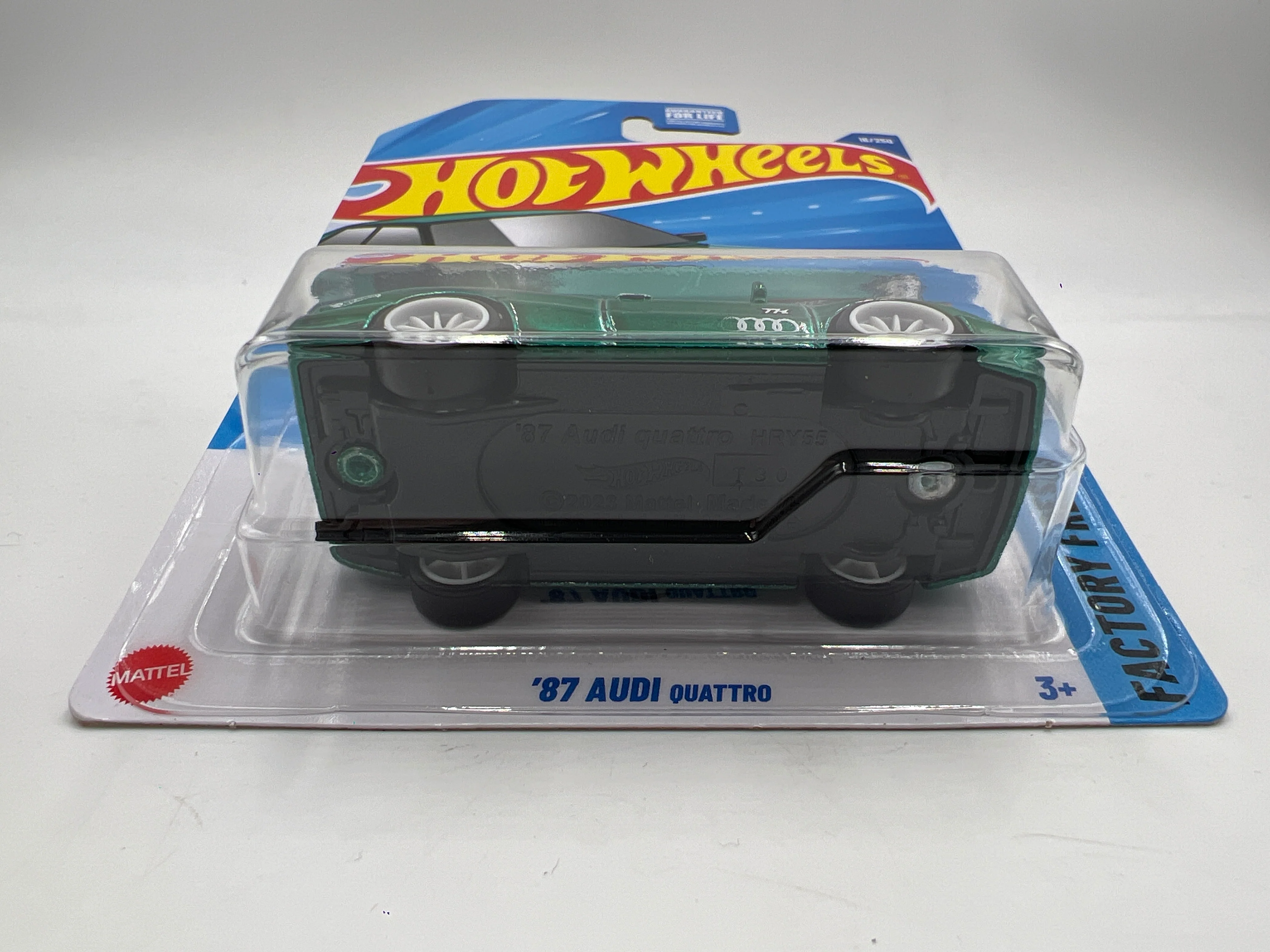 2025 Hot Wheels A Case Super Treasure Hunt #16 87 Audi Quattro Green W/Protector - Image 6