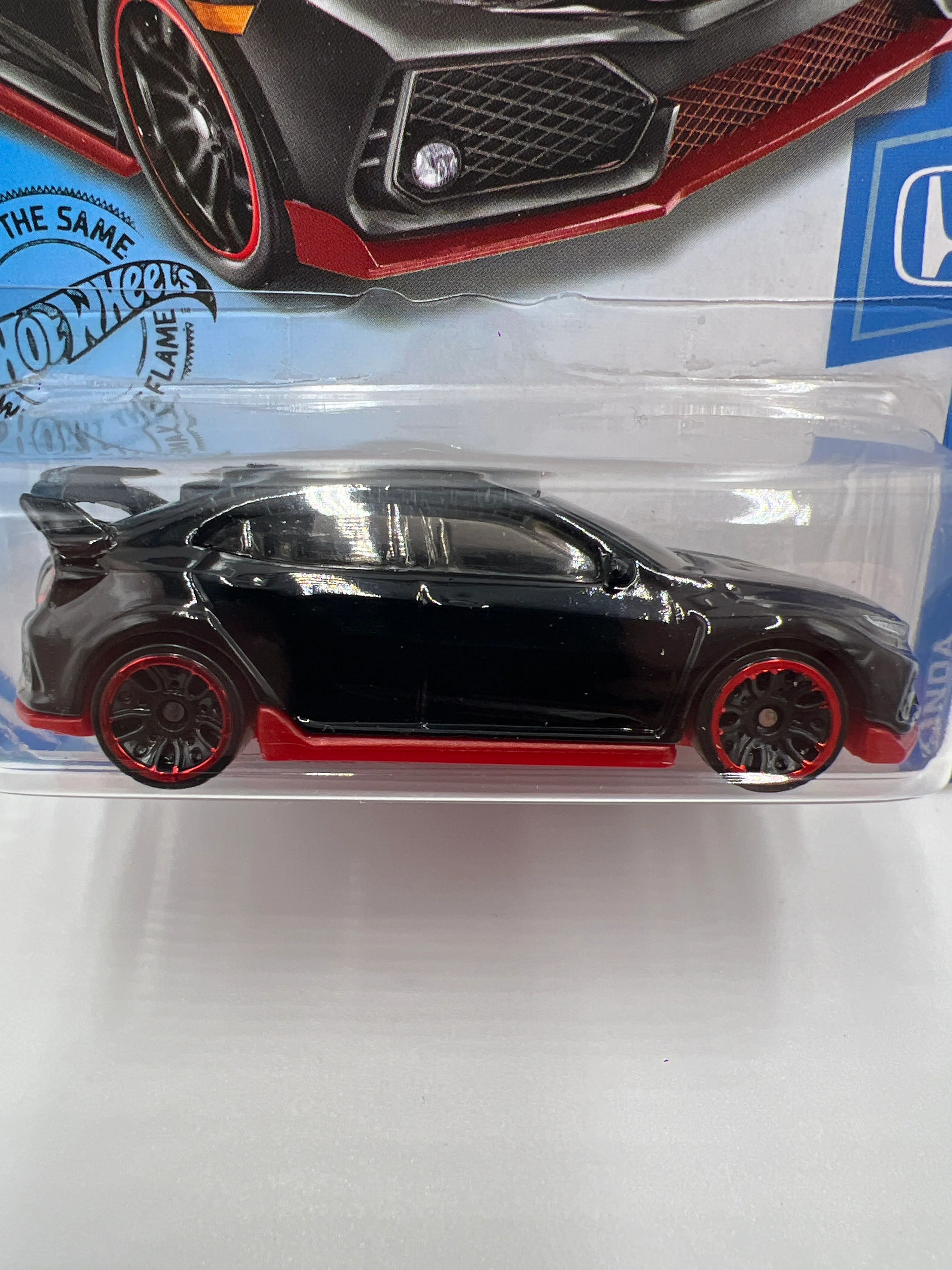 2020 Hot Wheels Honda #81 2018 Honda Civic Type R Black SR - Image 2