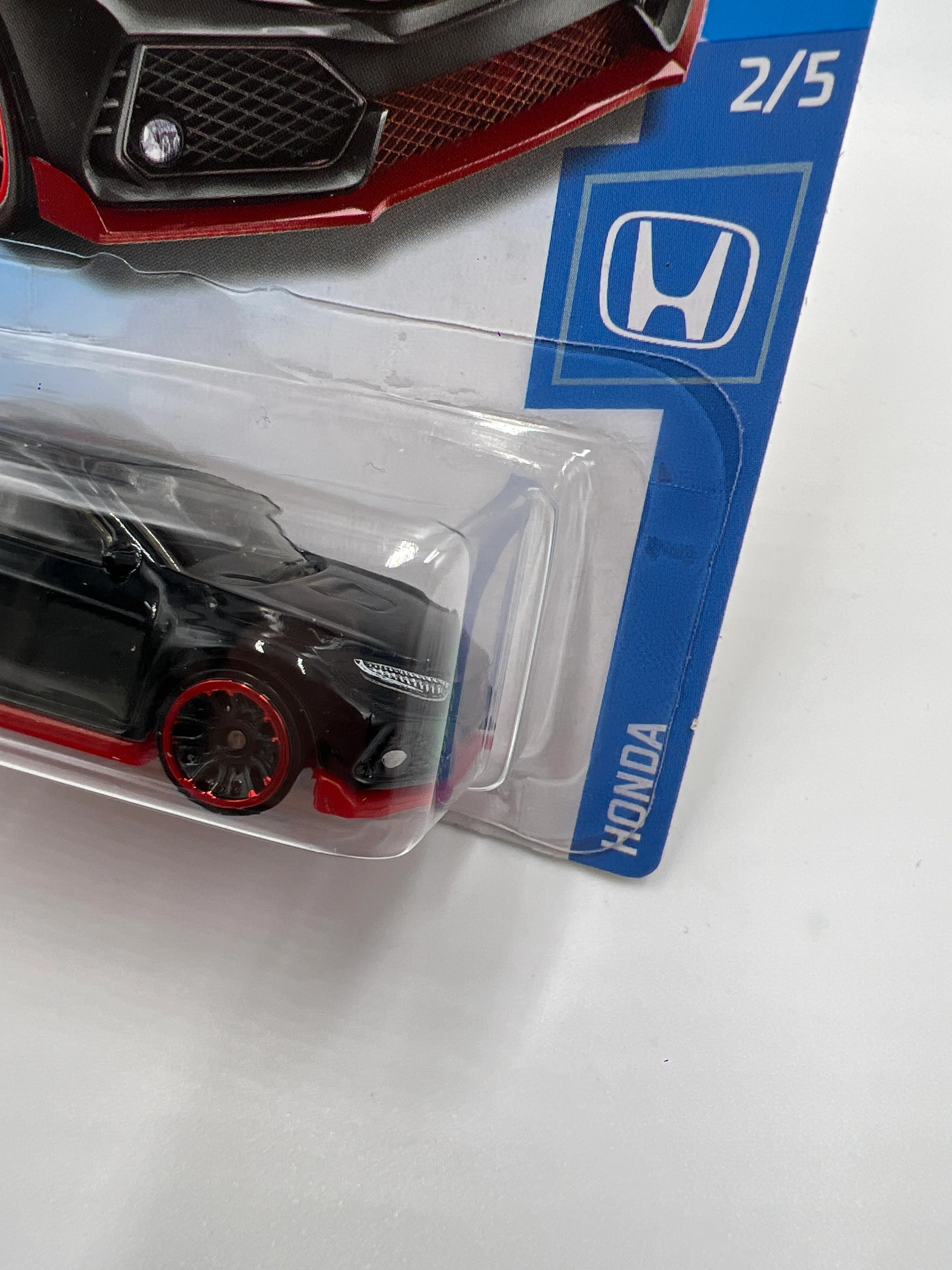 2020 Hot Wheels Honda #81 2018 Honda Civic Type R Black SR - Image 3