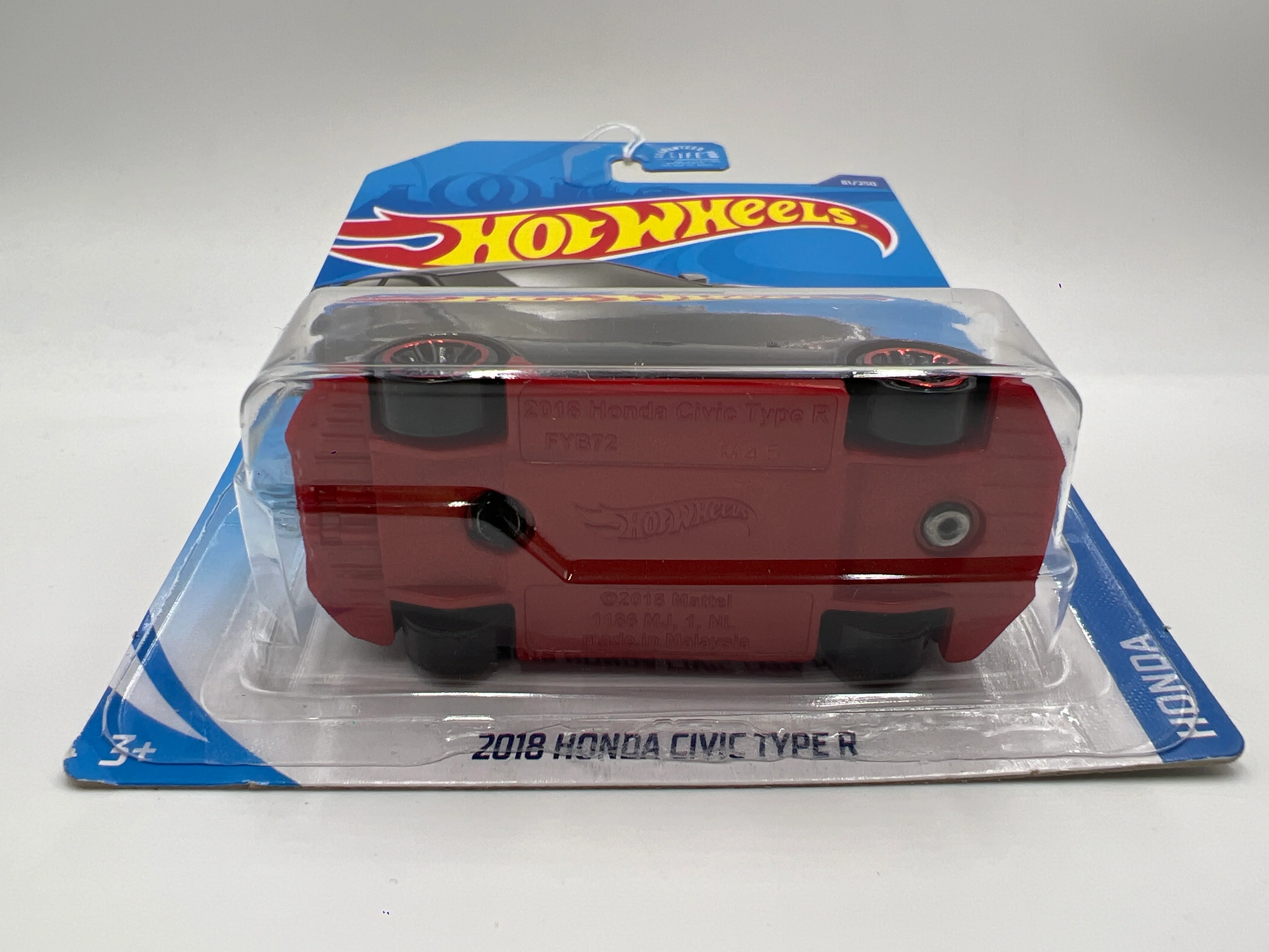 2020 Hot Wheels Honda #81 2018 Honda Civic Type R Black SR - Image 5