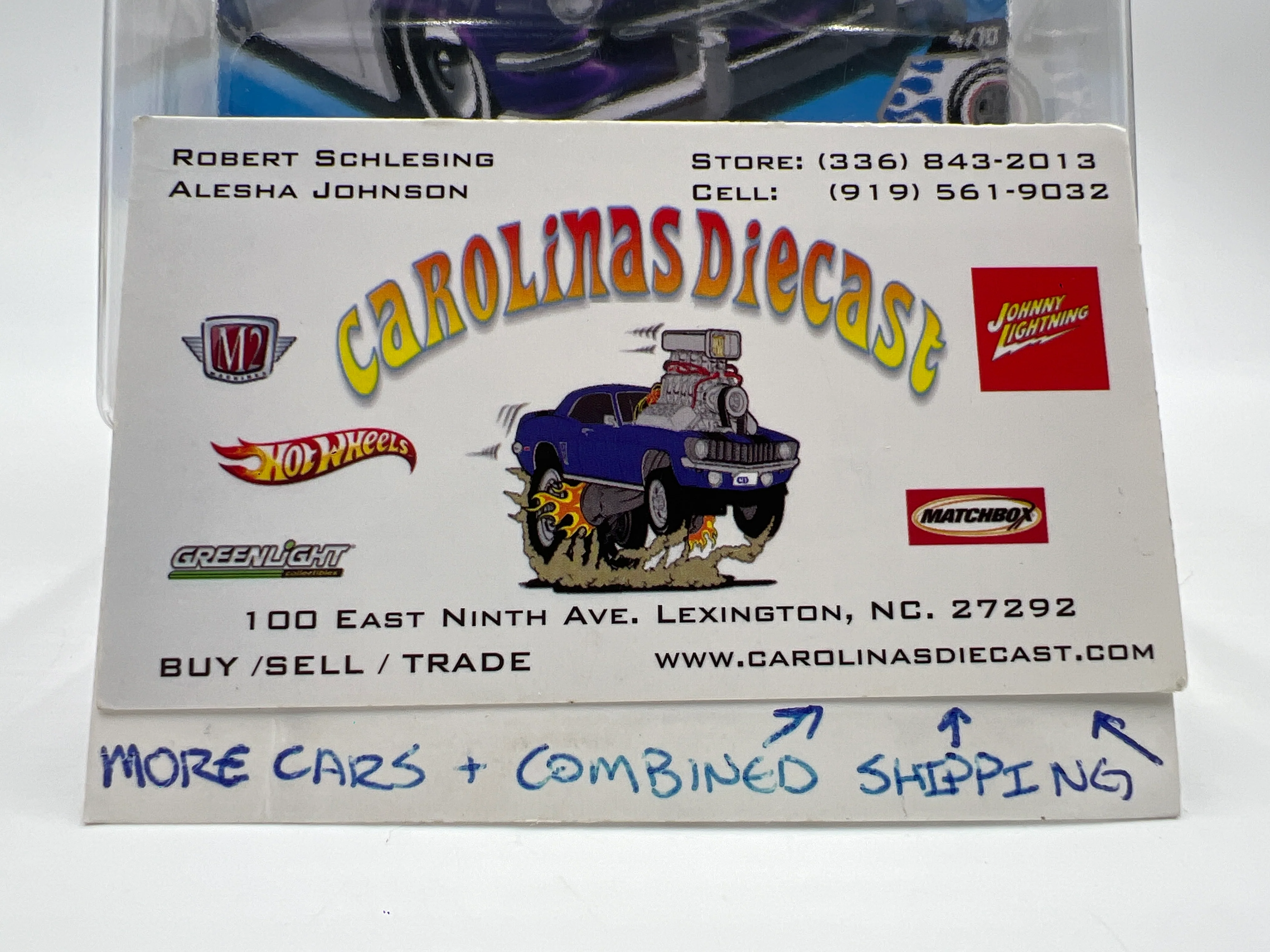2025 Hot Wheels C Case Super Treasure Hunt #46 Hirohata Merc Purple W/Protector Small Crack In Blister - Image 10