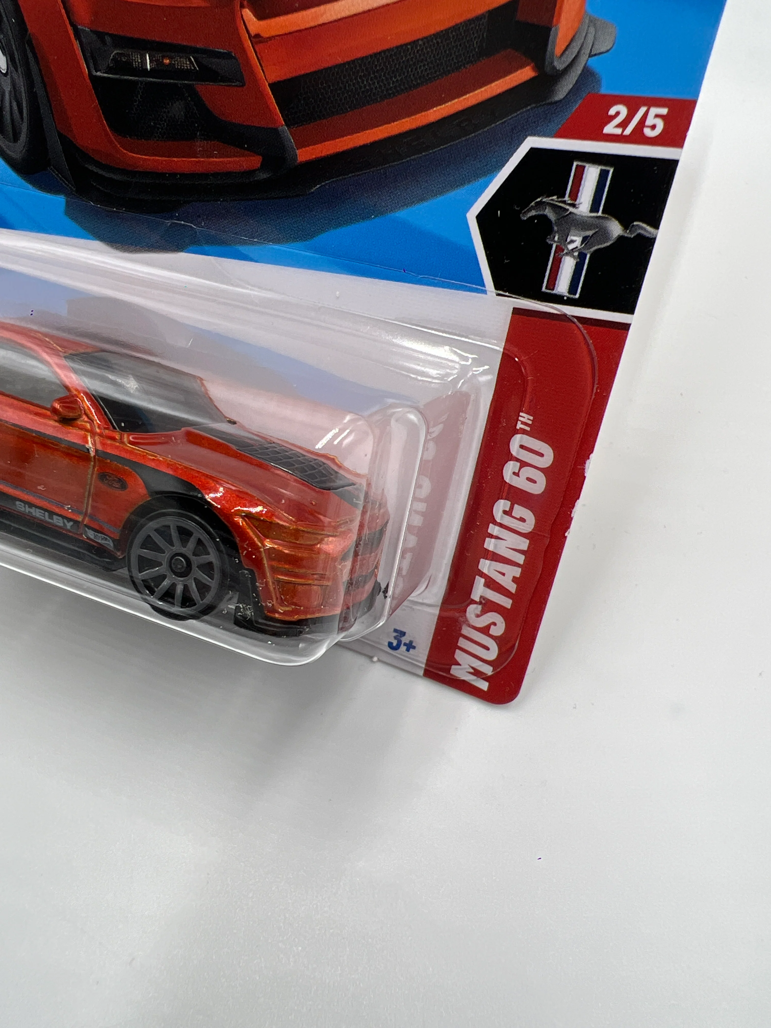 2025 Hot Wheels C Case #73 2020 Ford Mustang Shelby GT500 Orange 25A - Image 3