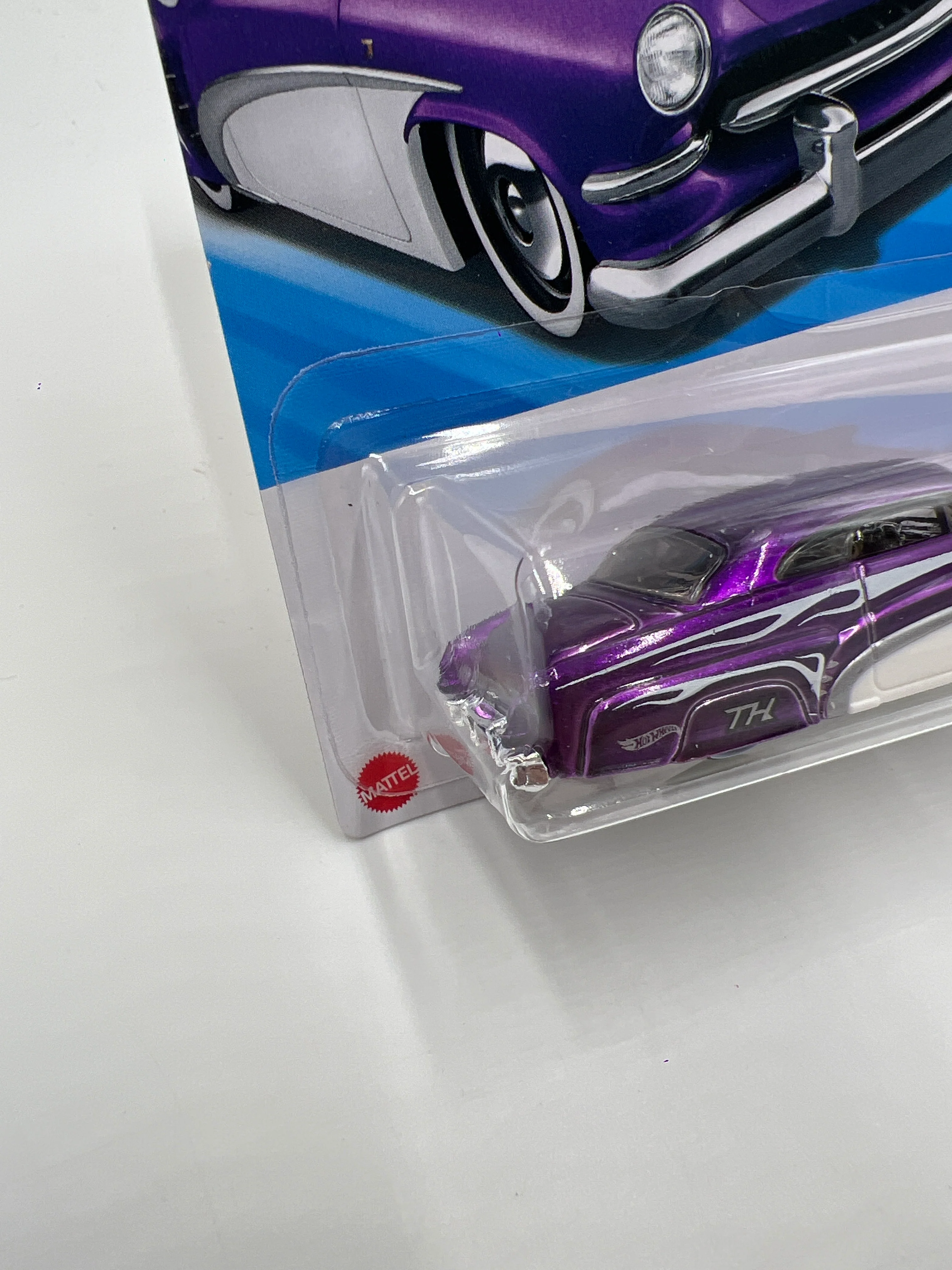 2025 Hot Wheels C Case Super Treasure Hunt #46 Hirohata Merc Purple W/Protector - Image 4