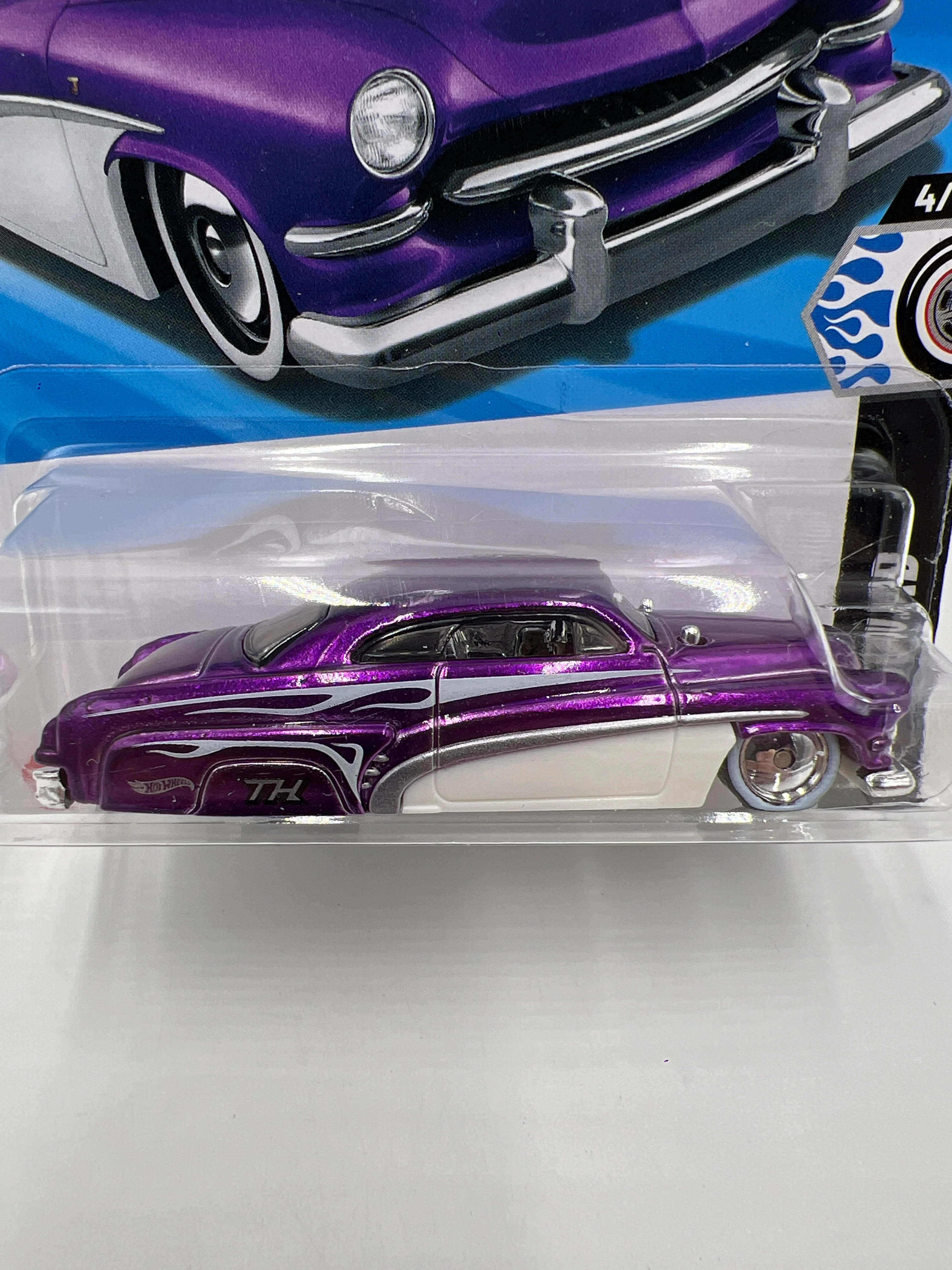 2025 Hot Wheels C Case Super Treasure Hunt #46 Hirohata Merc Purple W/Protector - Image 2