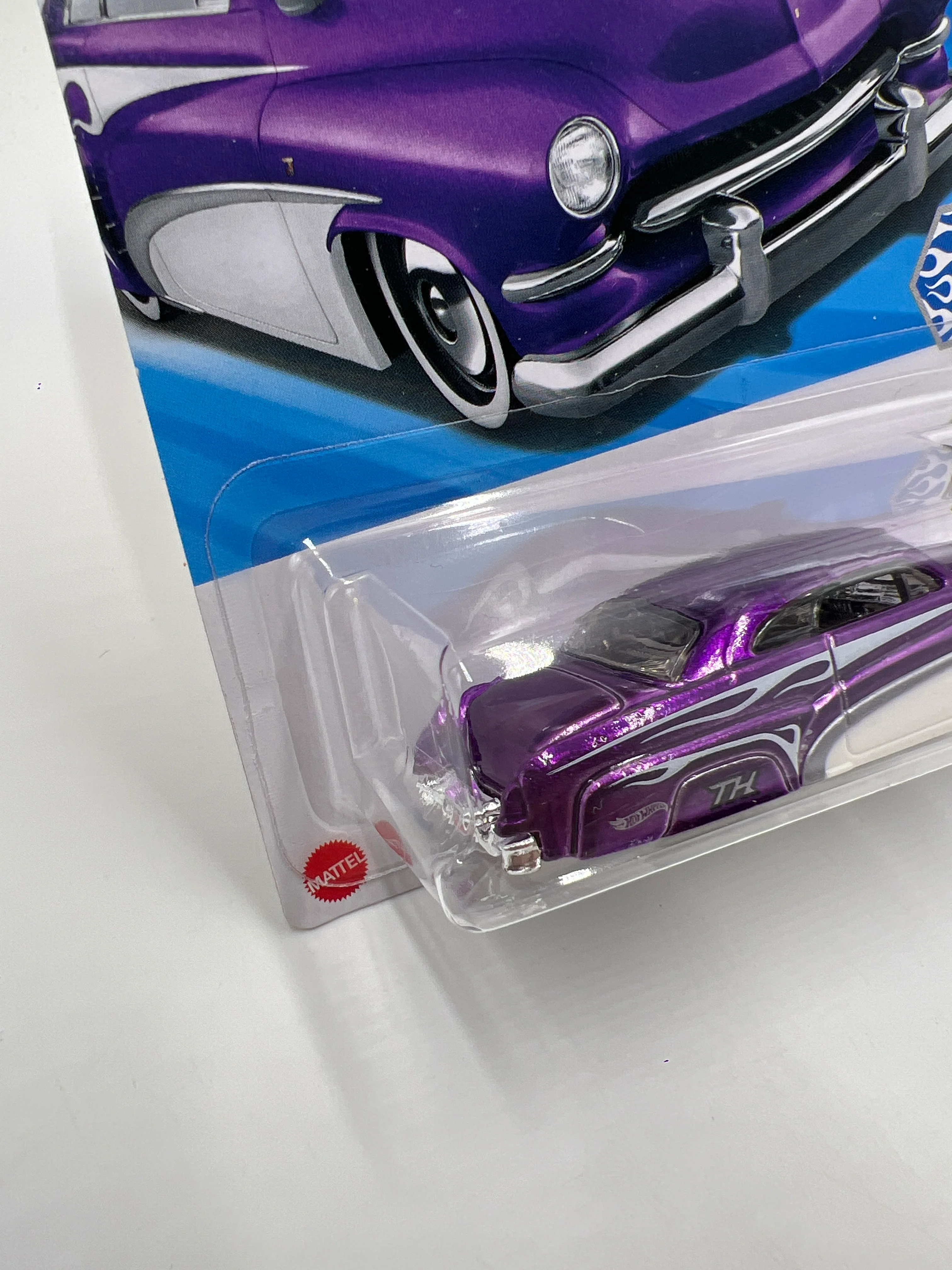 2025 Hot Wheels C Case Super Treasure Hunt #46 Hirohata Merc Purple W/Protector - Image 4