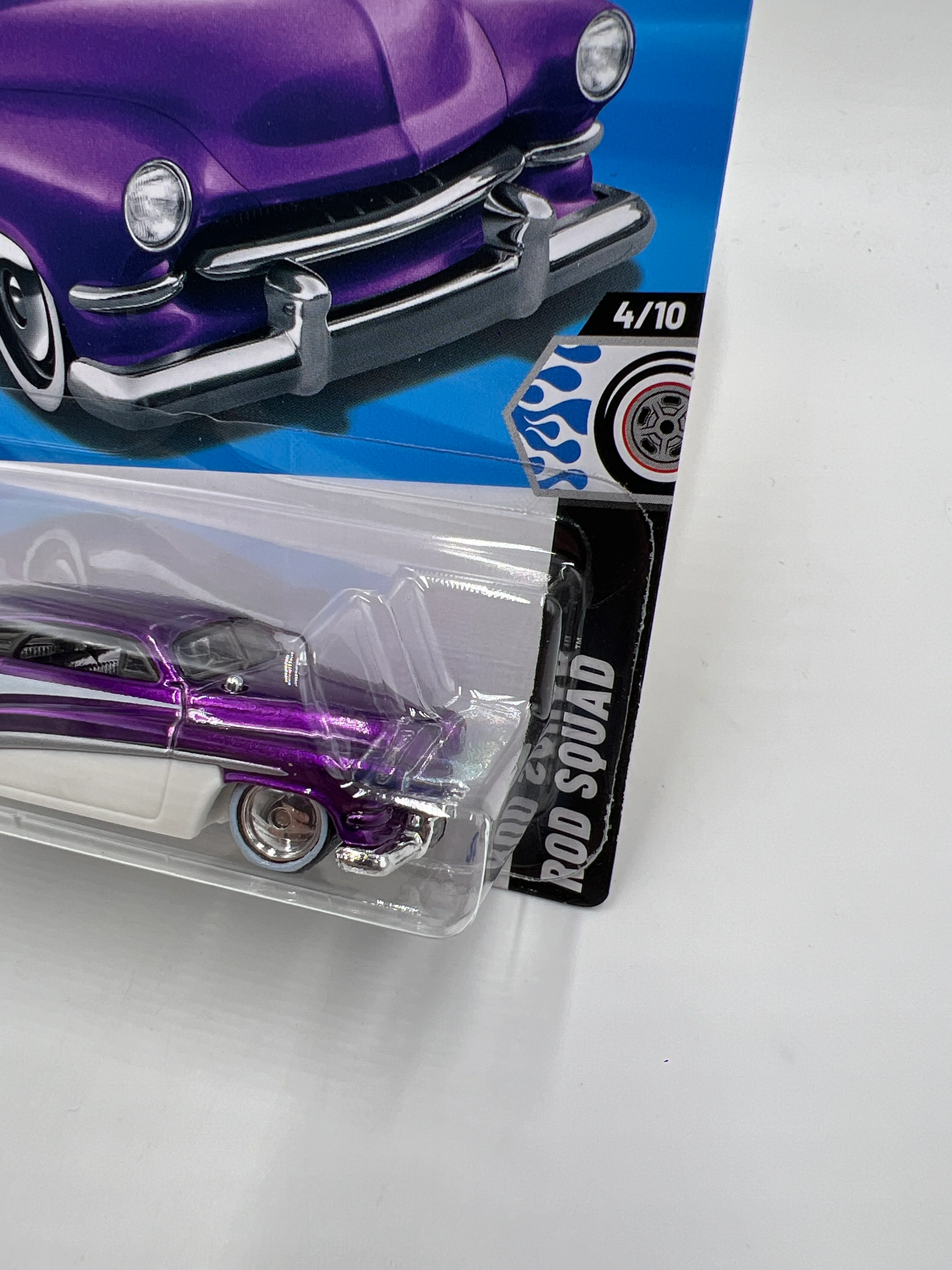 2025 Hot Wheels B Case Super Treasure Hunt #46 Hirohata Merc Purple W/Protector - Image 3