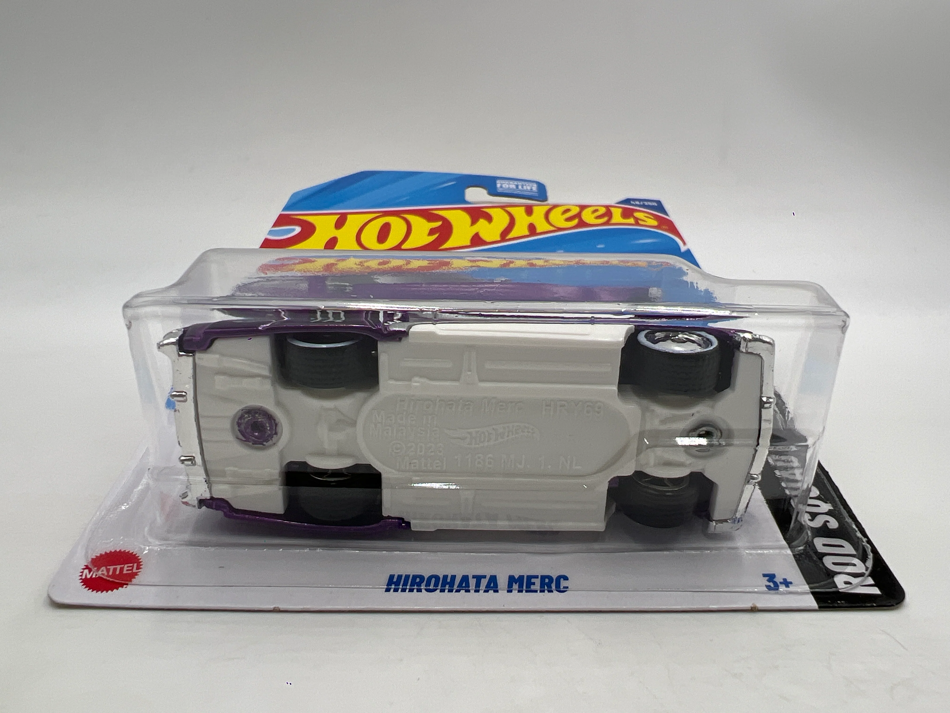 2025 Hot Wheels B Case Super Treasure Hunt #46 Hirohata Merc Purple W/Protector - Image 5