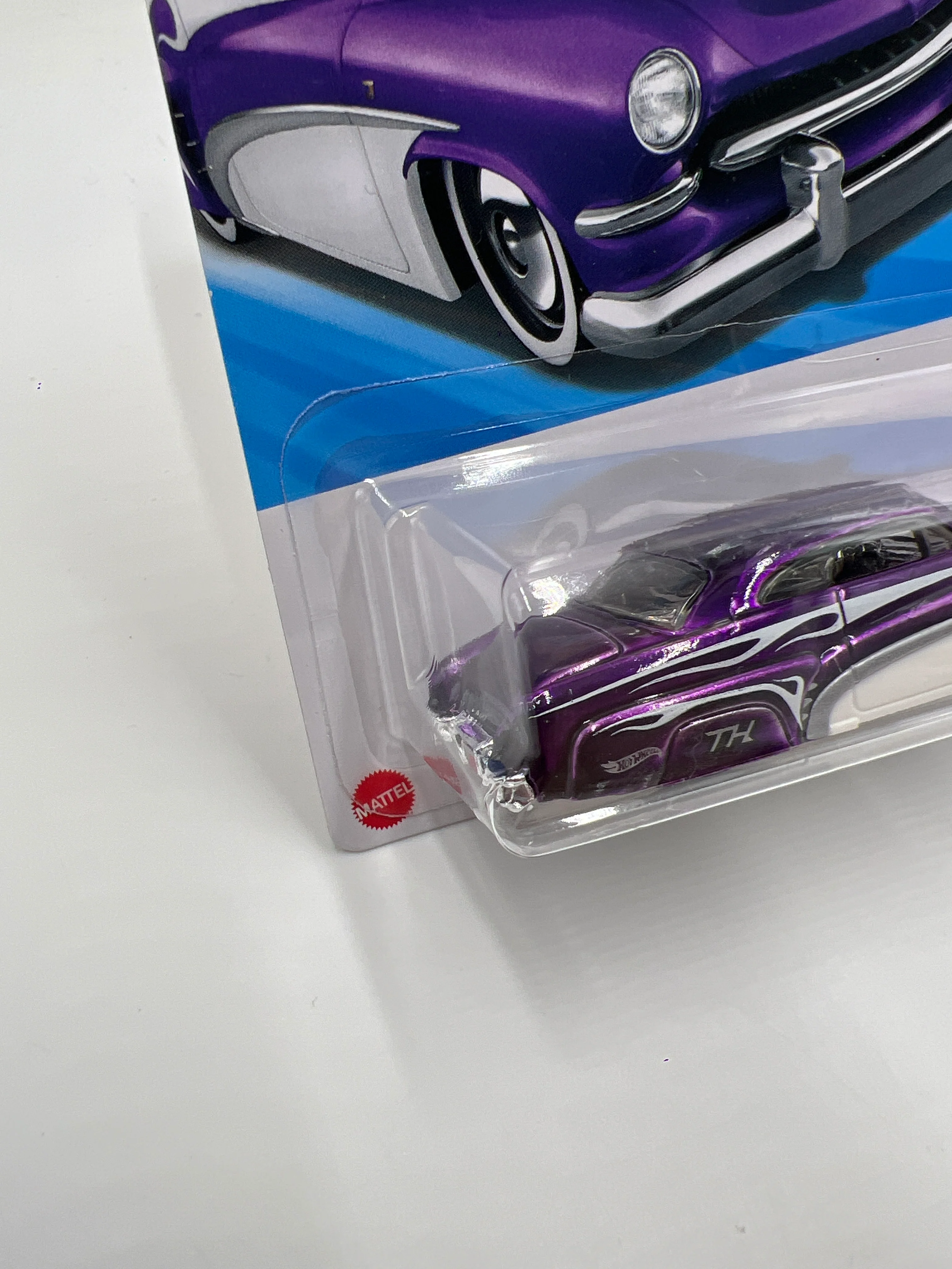 2025 Hot Wheels C Case Super Treasure Hunt #46 Hirohata Merc Purple W/Protector - Image 4