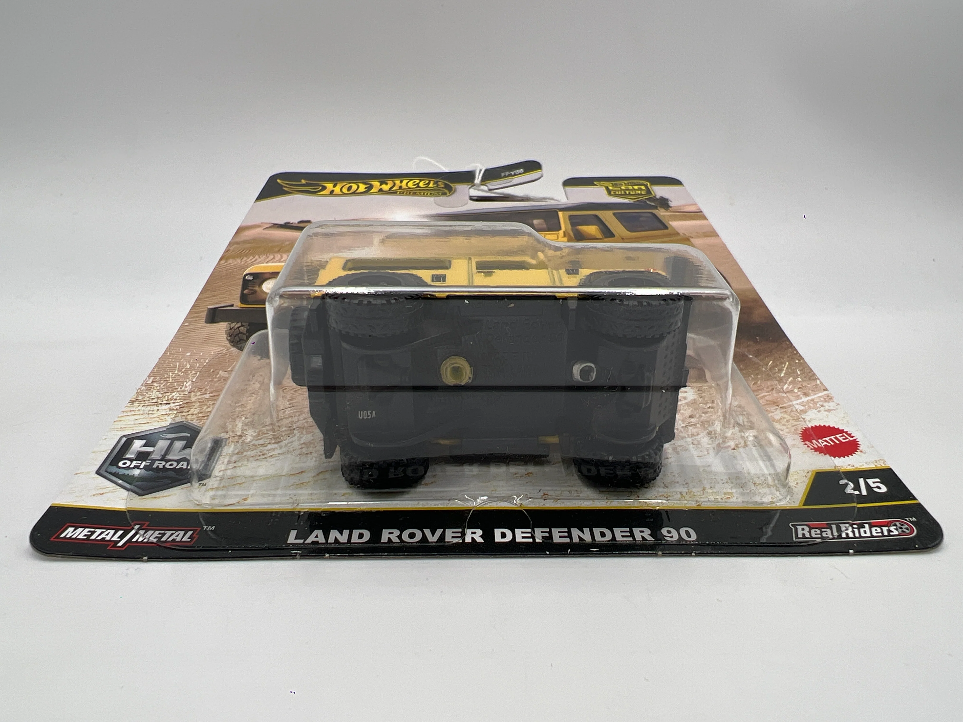 2025 Hot Wheels Car Culture HW Off Road #2 Land Rover Defender 90 Yellow 253B - Image 6