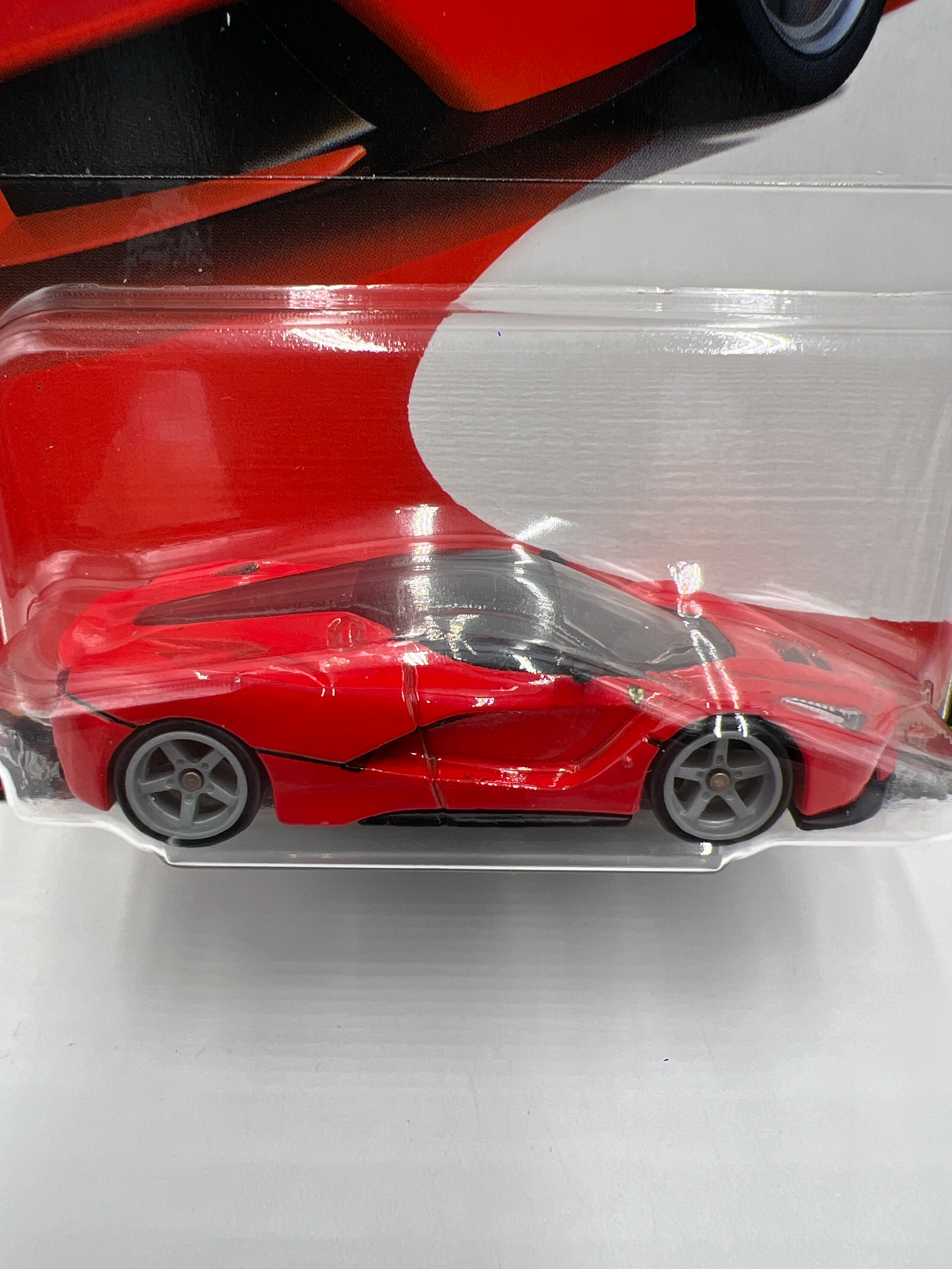 2025 Hot Wheels Car Culture Premium Euro Speed #3 Ferrari LaFerrari Red W/Protector - Image 2
