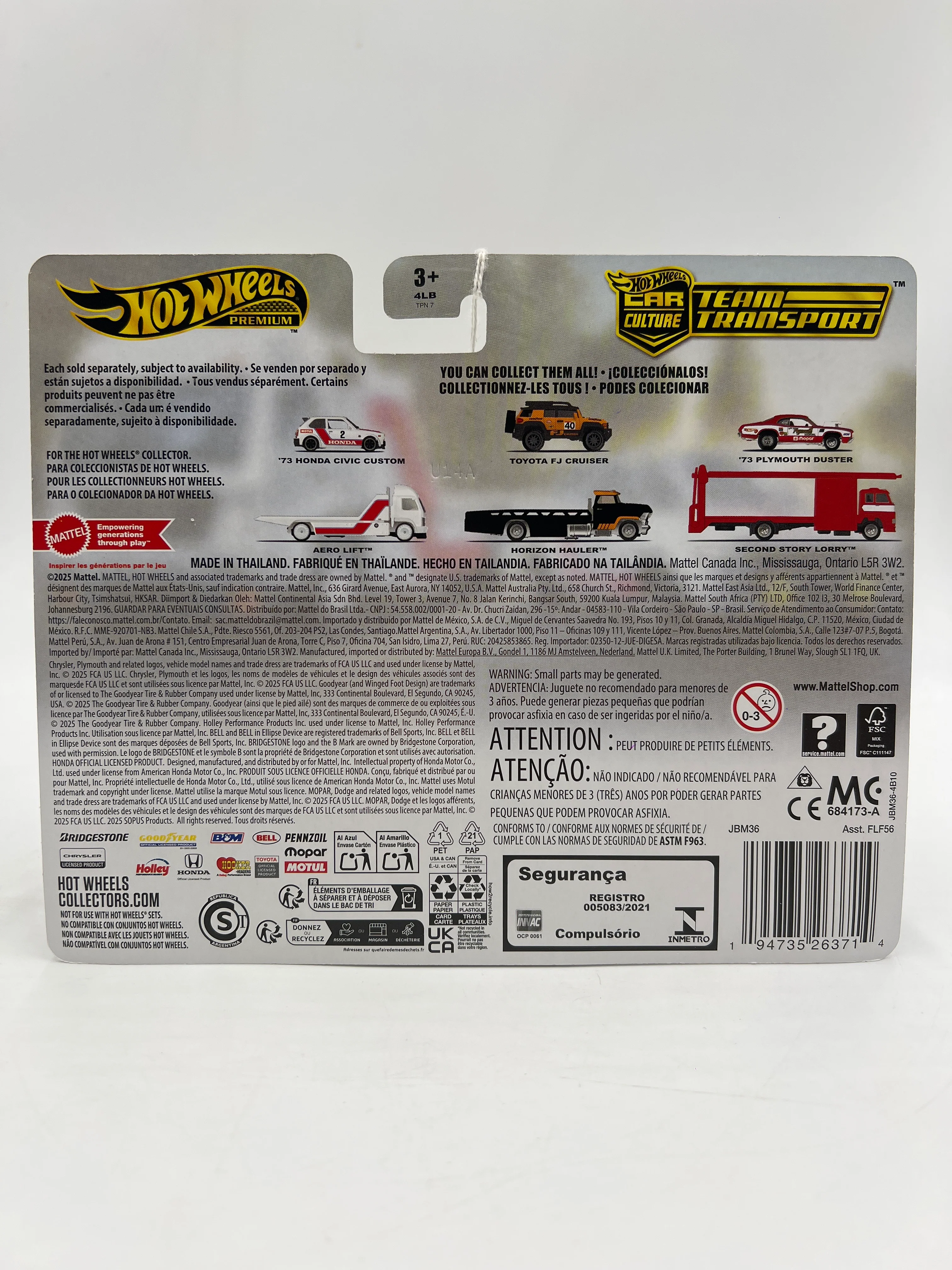 2025 Hot Wheels Car Culture Team Transport #80 73 Honda Civic Custom & Aero Lift 280D - Image 6