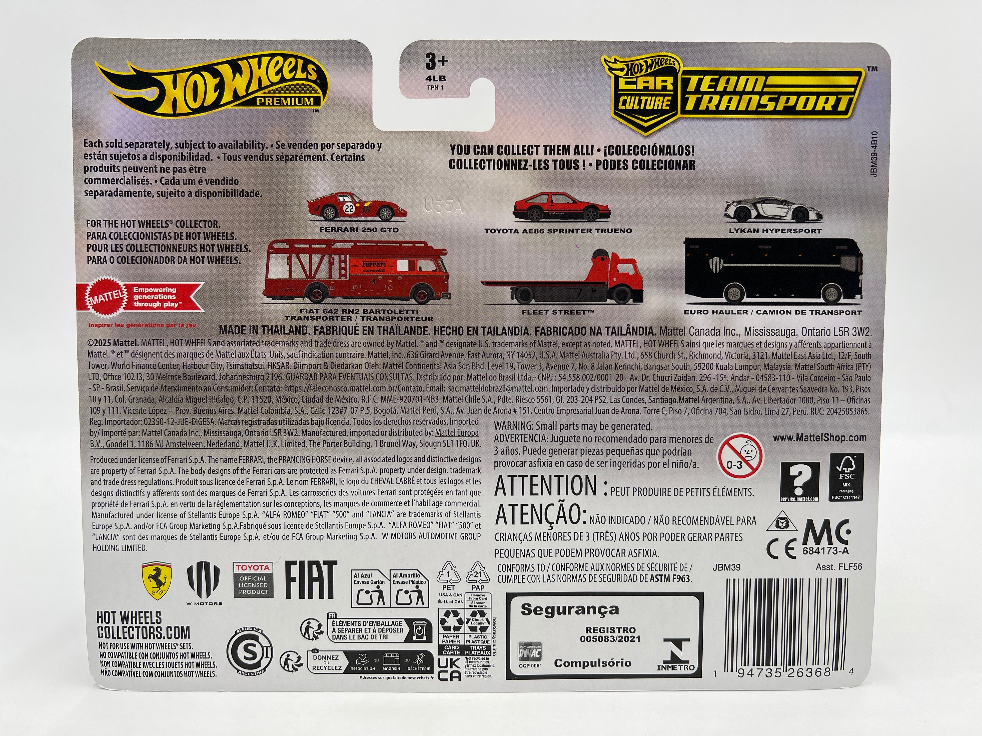 2025 Hot Wheels Car Culture Team Transport #85 Lykan Hypersport & Euro Hauler 282D - Image 7