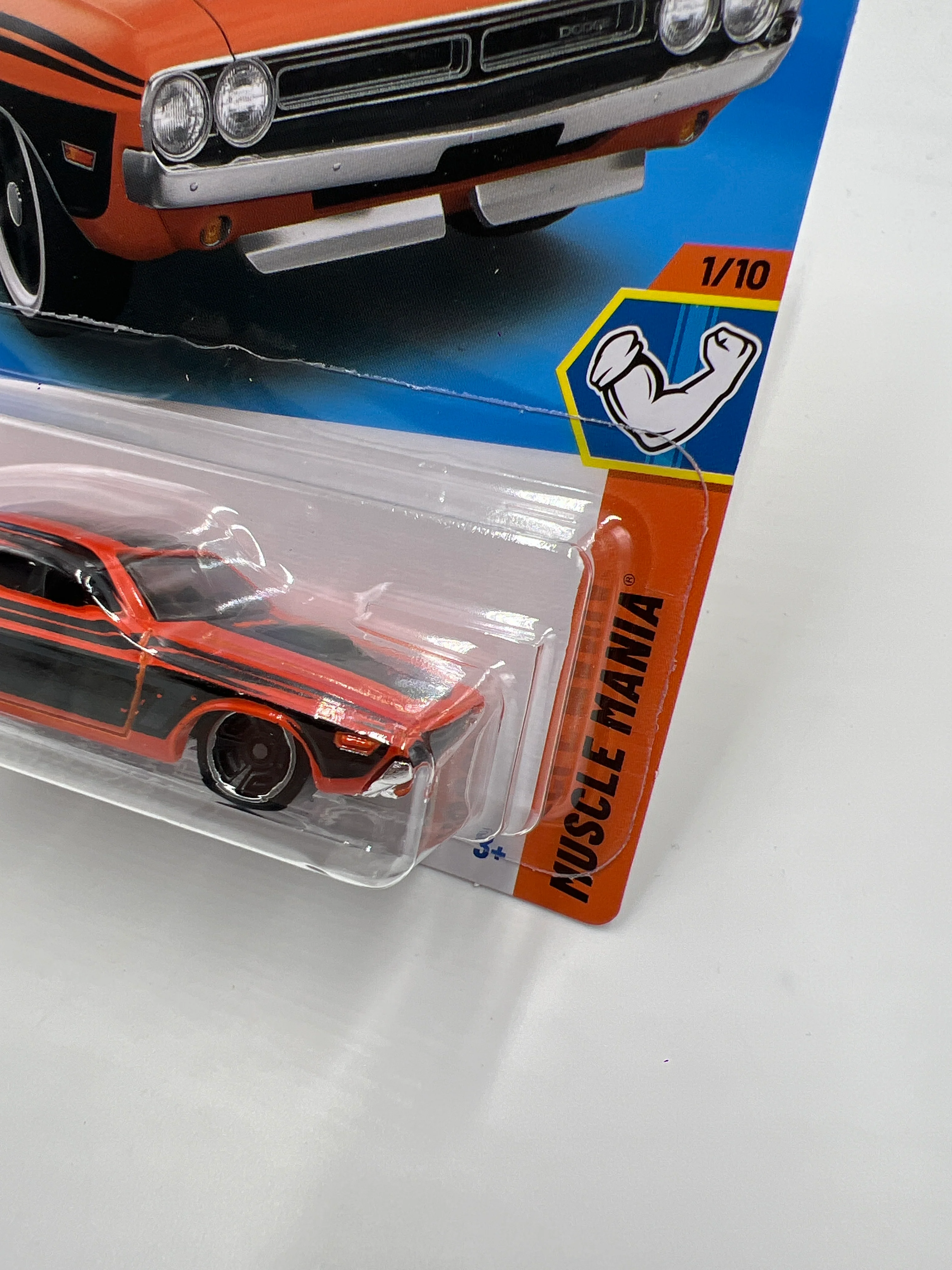 2025 Hot Wheels F Case Muscle Mania #131 71 Dodge Challenger Orange 42B - Image 3