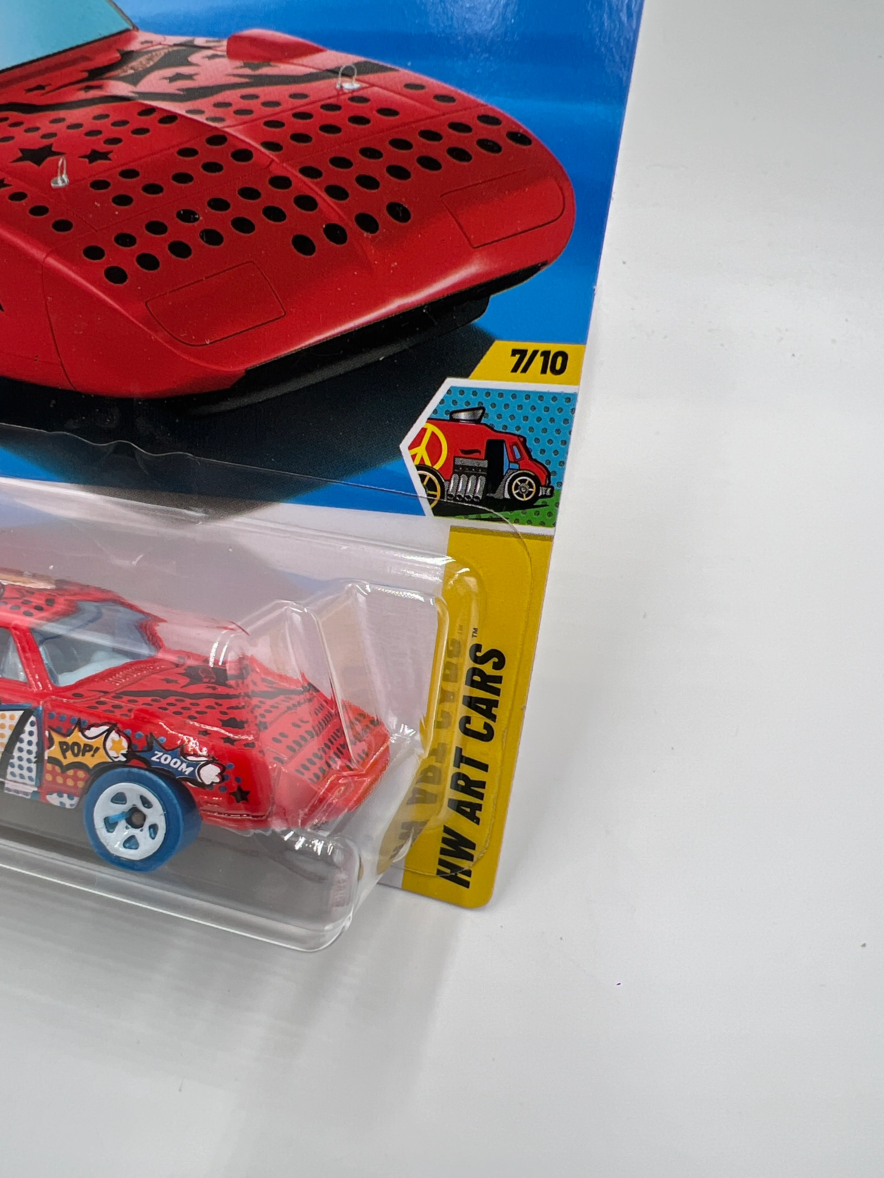 2025 Hot Wheels Art Cars #87 70 Plymouth Superbird Red 58E - Image 3