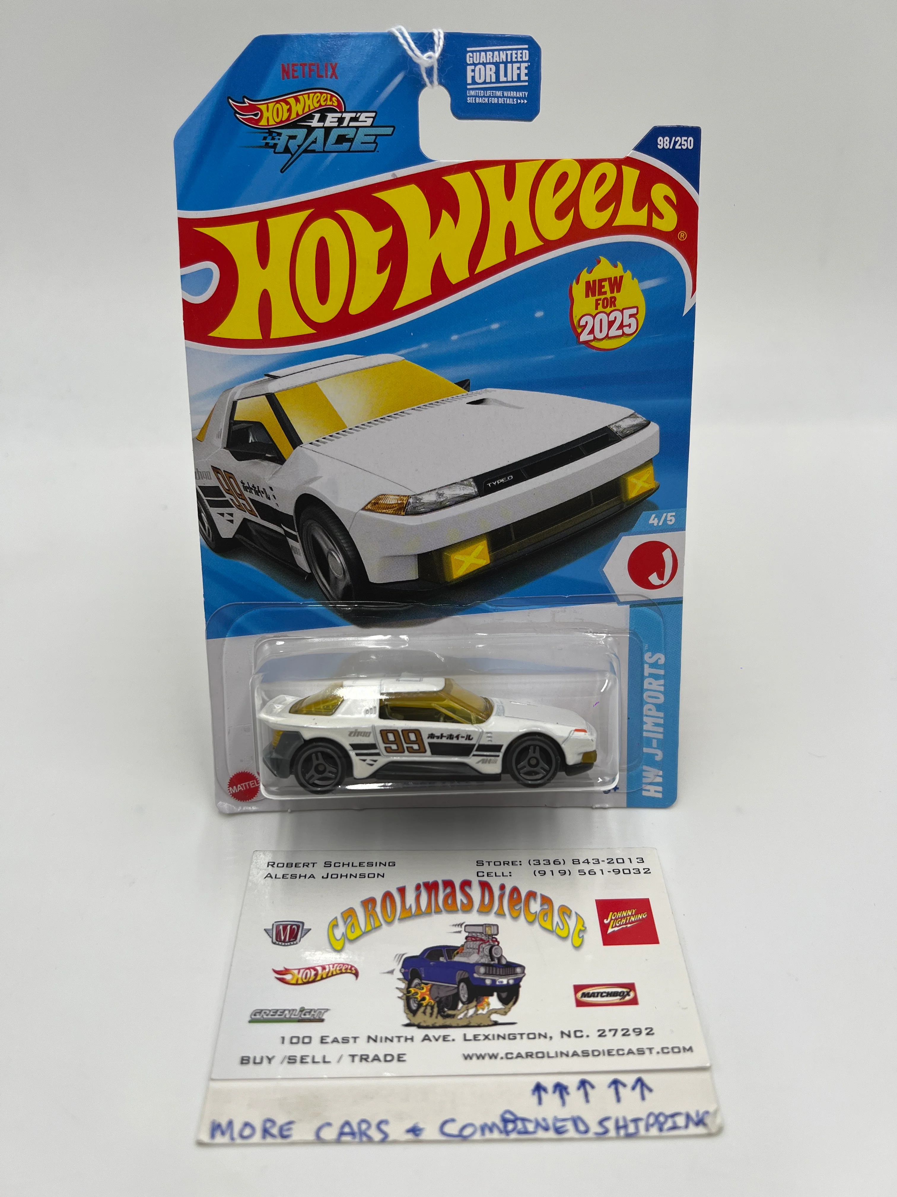 2025 Hot Wheels D Case #98 Hako Type D White 70A