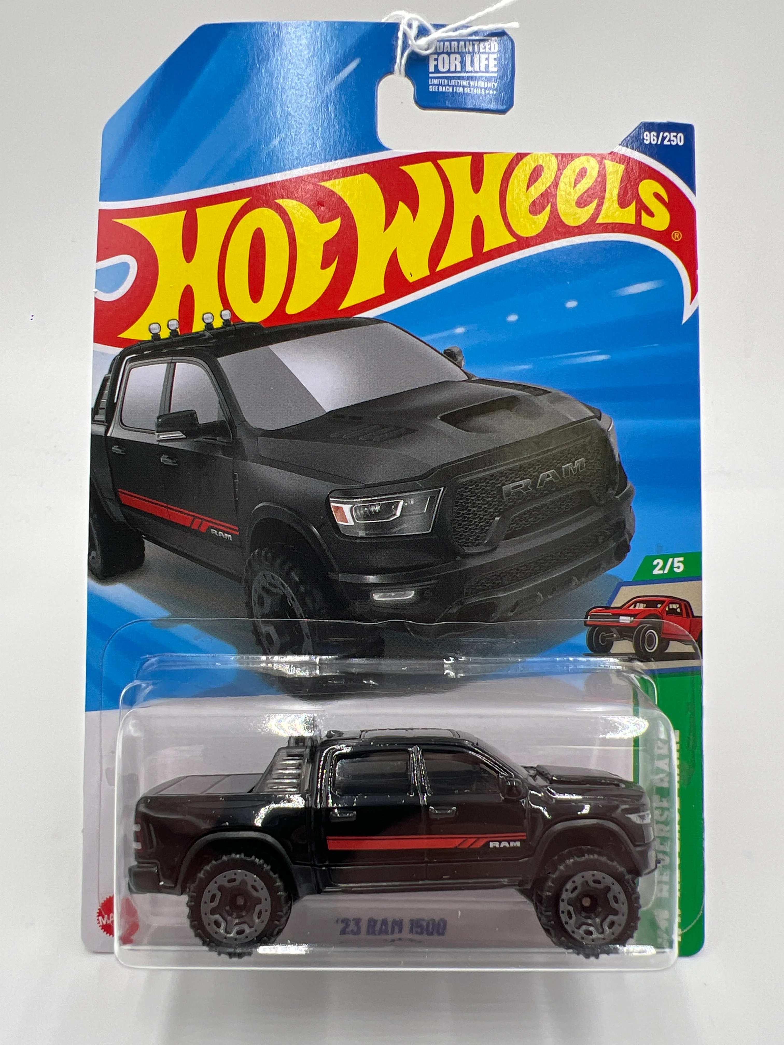 2025 Hot Wheels D Case #96 23 Ram 1500 Black 46E - Image 2