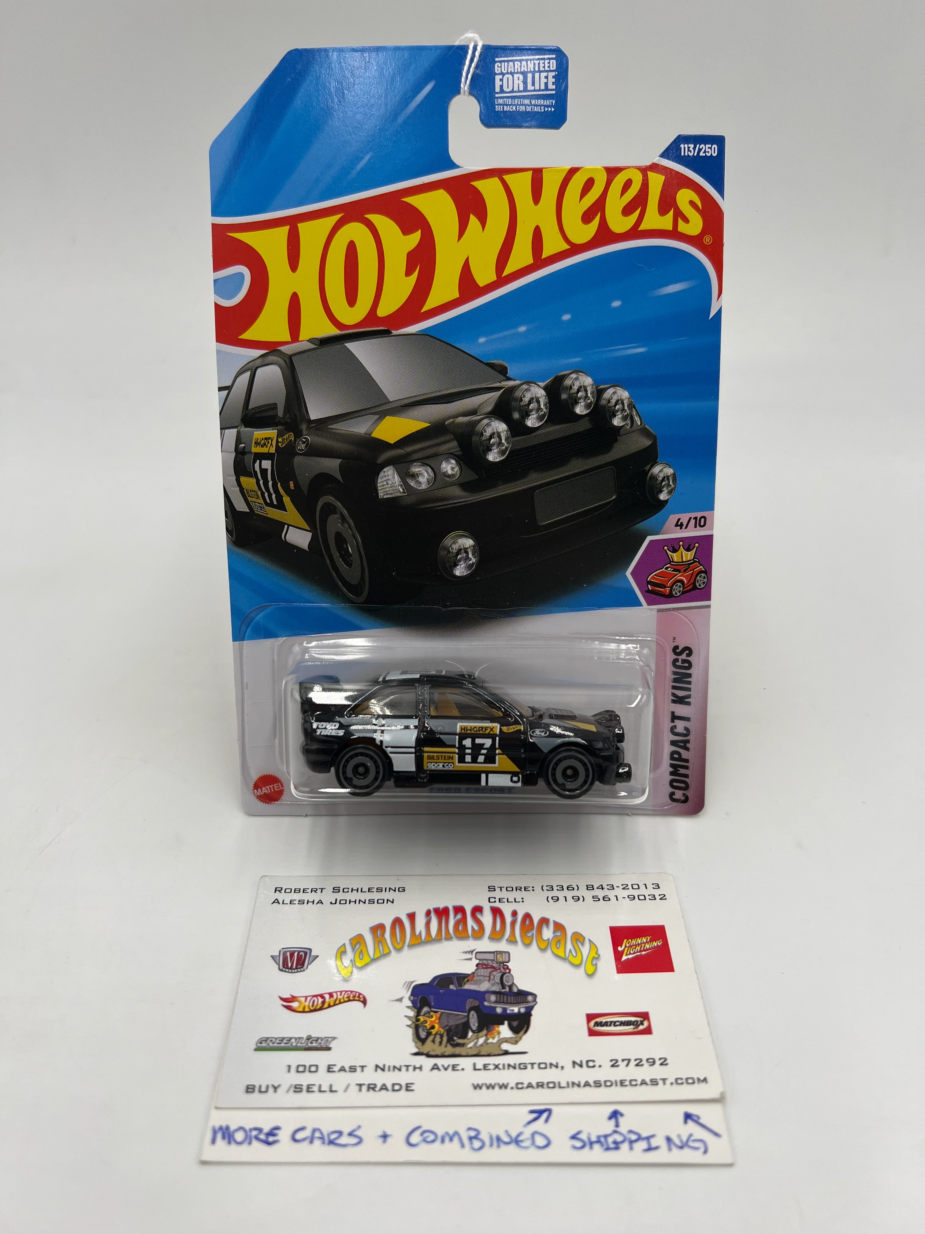 2025 Hot Wheels F Case Compact Kings #113 Ford Escort Black 23G