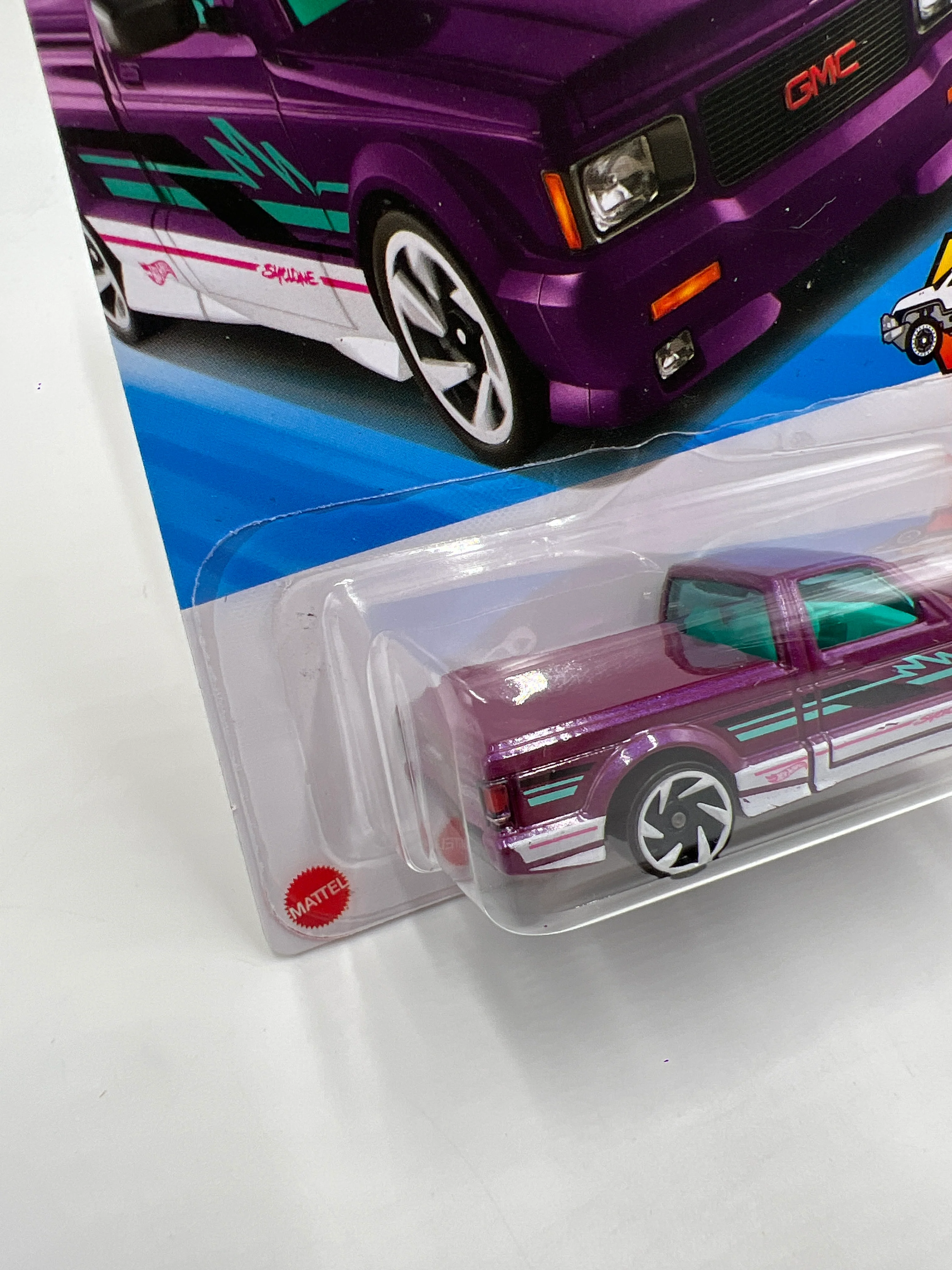 2025 Hot Wheels F Case HW Hot Trucks #119 91 GMC Syclone Purple 40A - Image 4