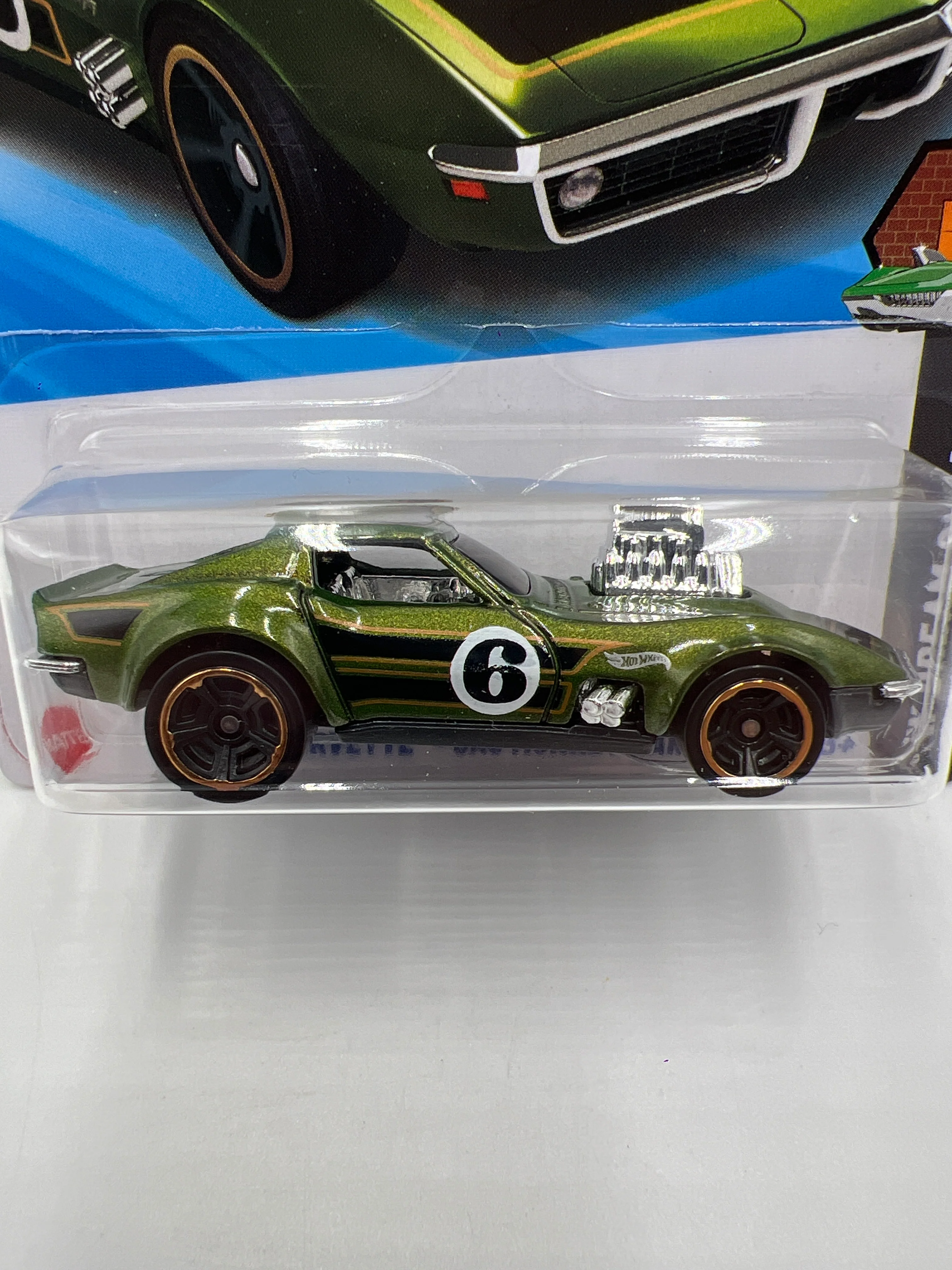 2025 Hot Wheels F Case HW Dream Garage #134 68 Corvette Green Gas Monkey Garage 16E - Image 2