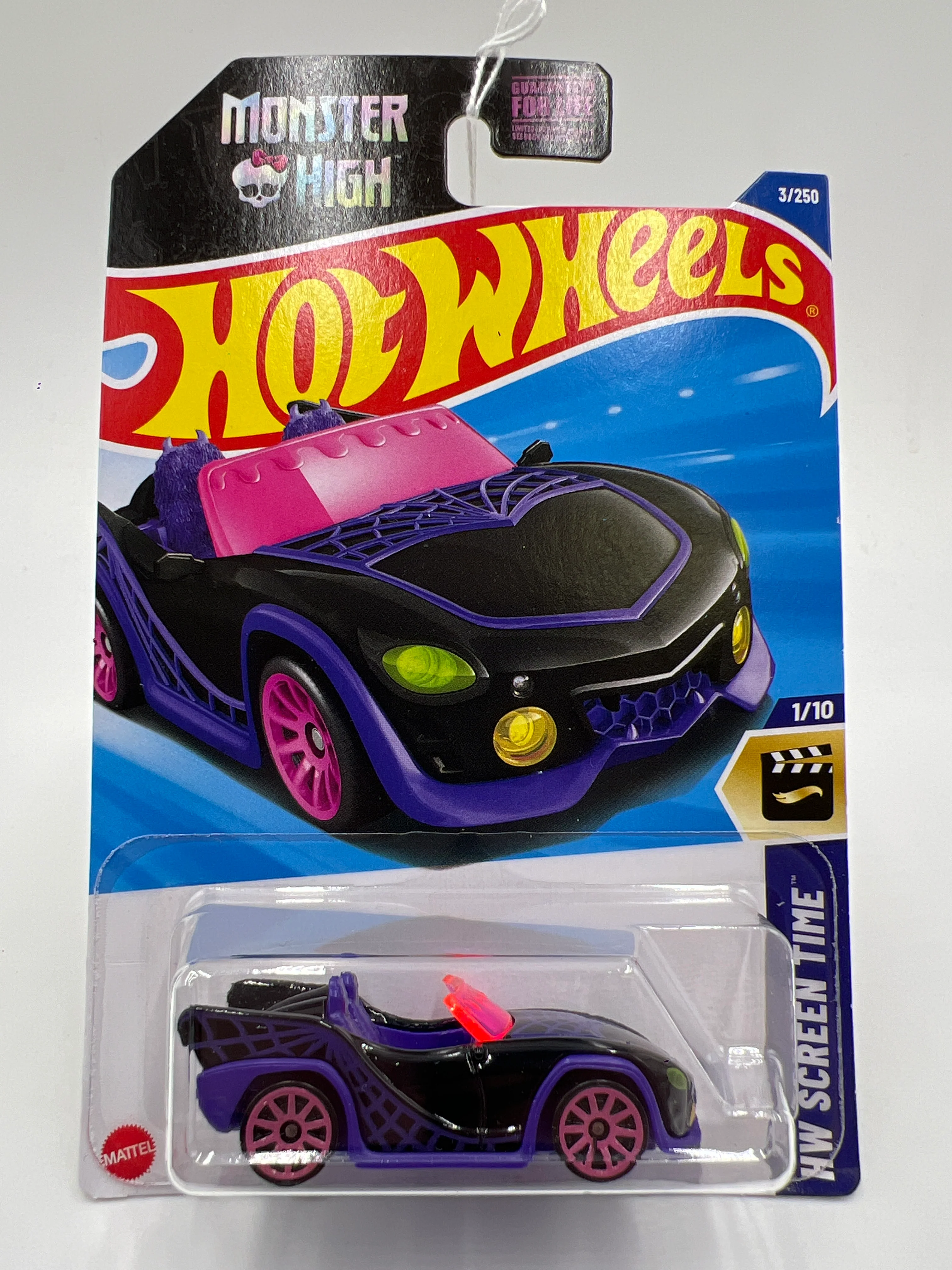 2025 Hot Wheels H Case Screen Time #3 Monster High Ghoul Mobile Black 120C - Image 2